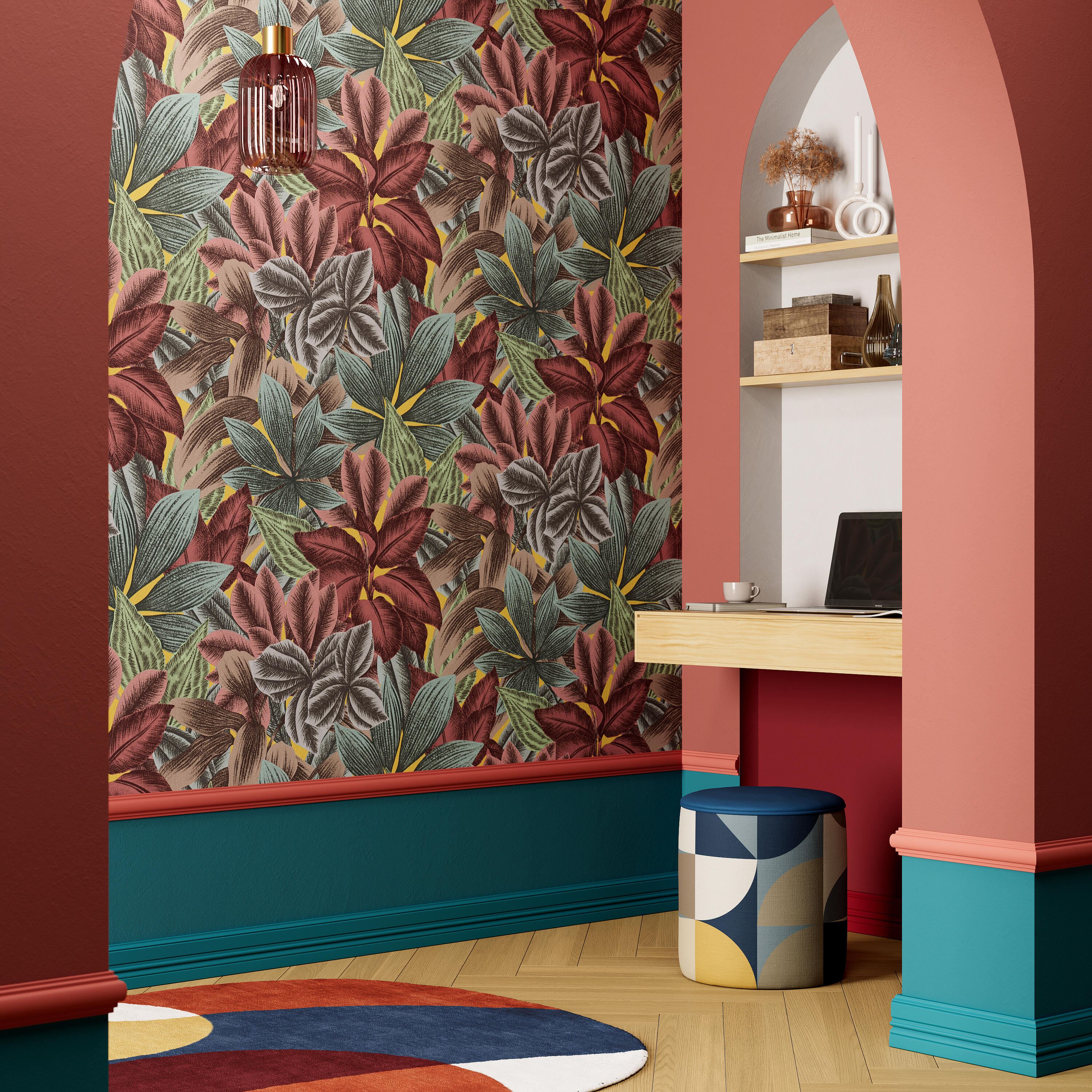 Pittura per interni per parete e soffitto lavabile, LUXENS murale blu miami 1 opaco, 1 L - 6