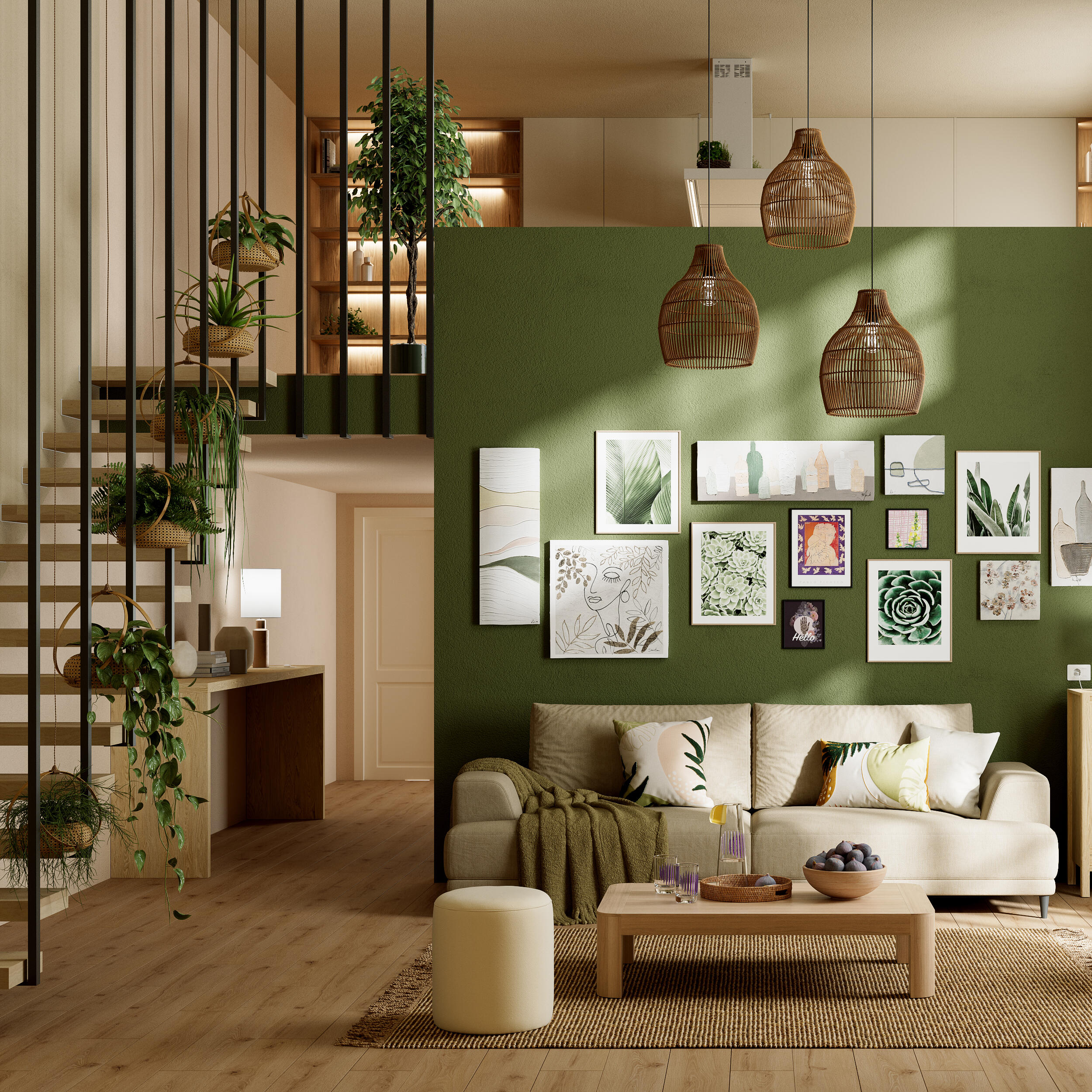 Manta Perfia 130x170cm forest Inspire - 16