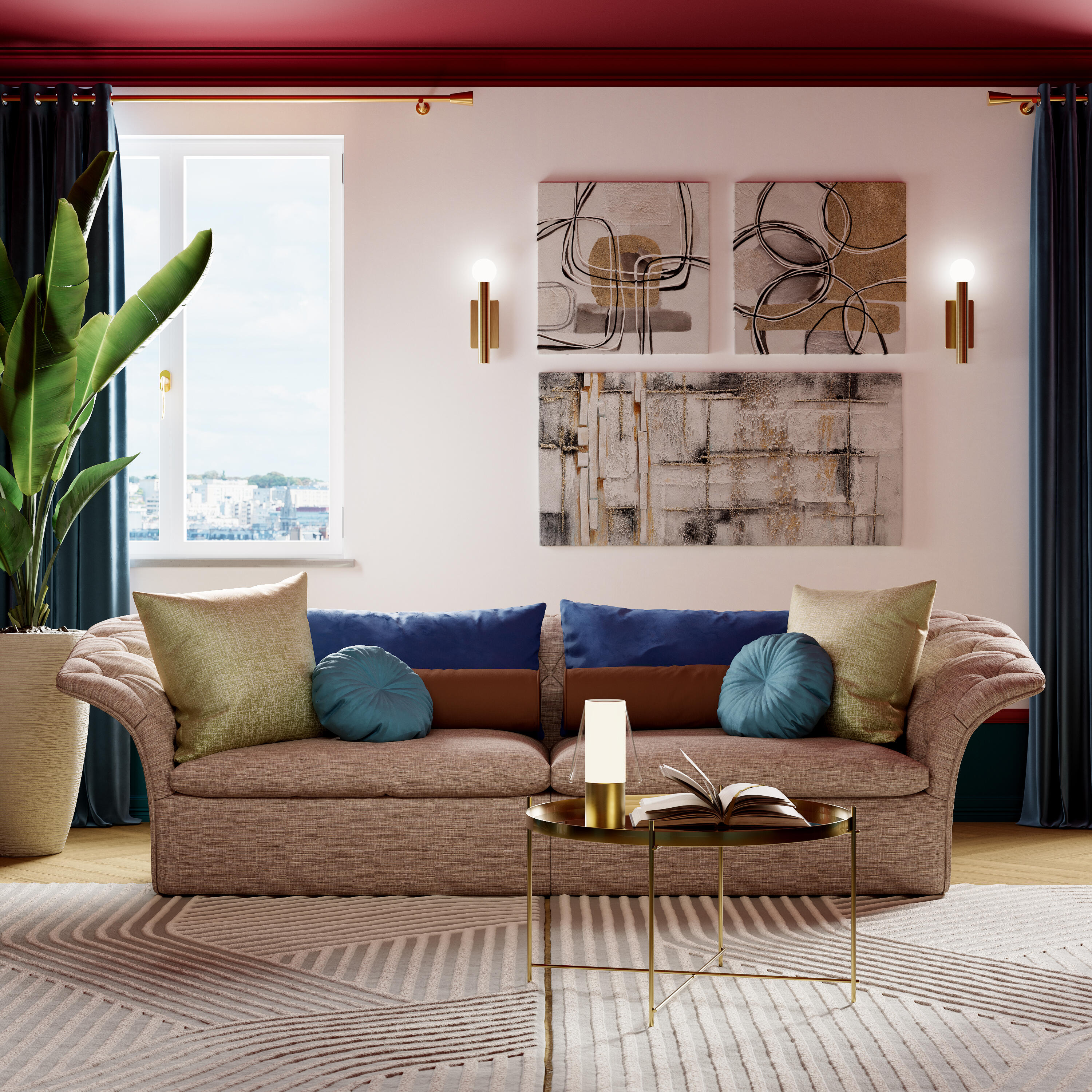 Almofada 40x40 cm erika ouro - 7