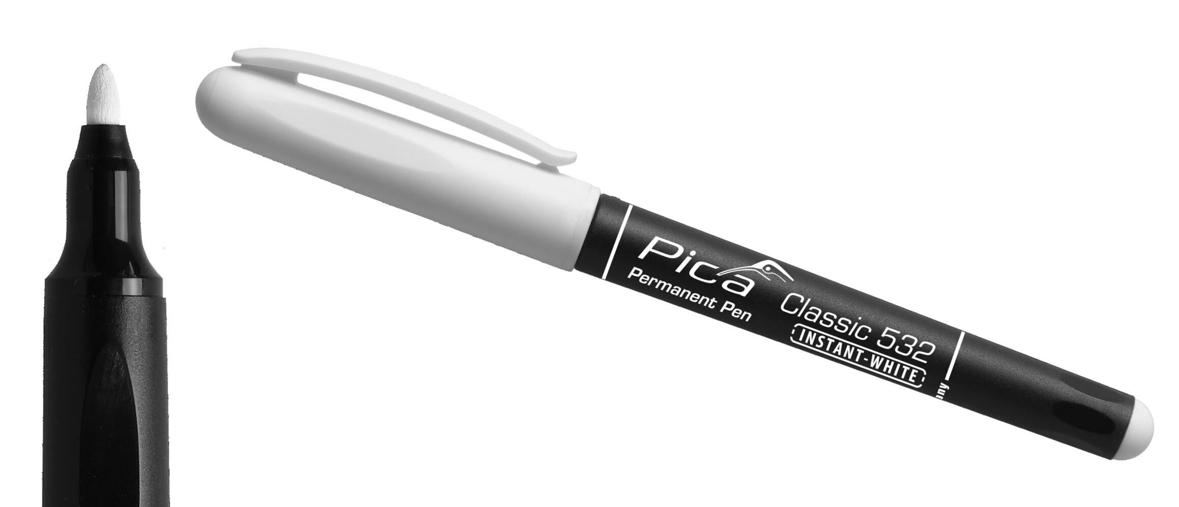 Marcatore Permanente PICA 532/52 - Bianco A Sfera Per Scrittura Precisa - Foto 3