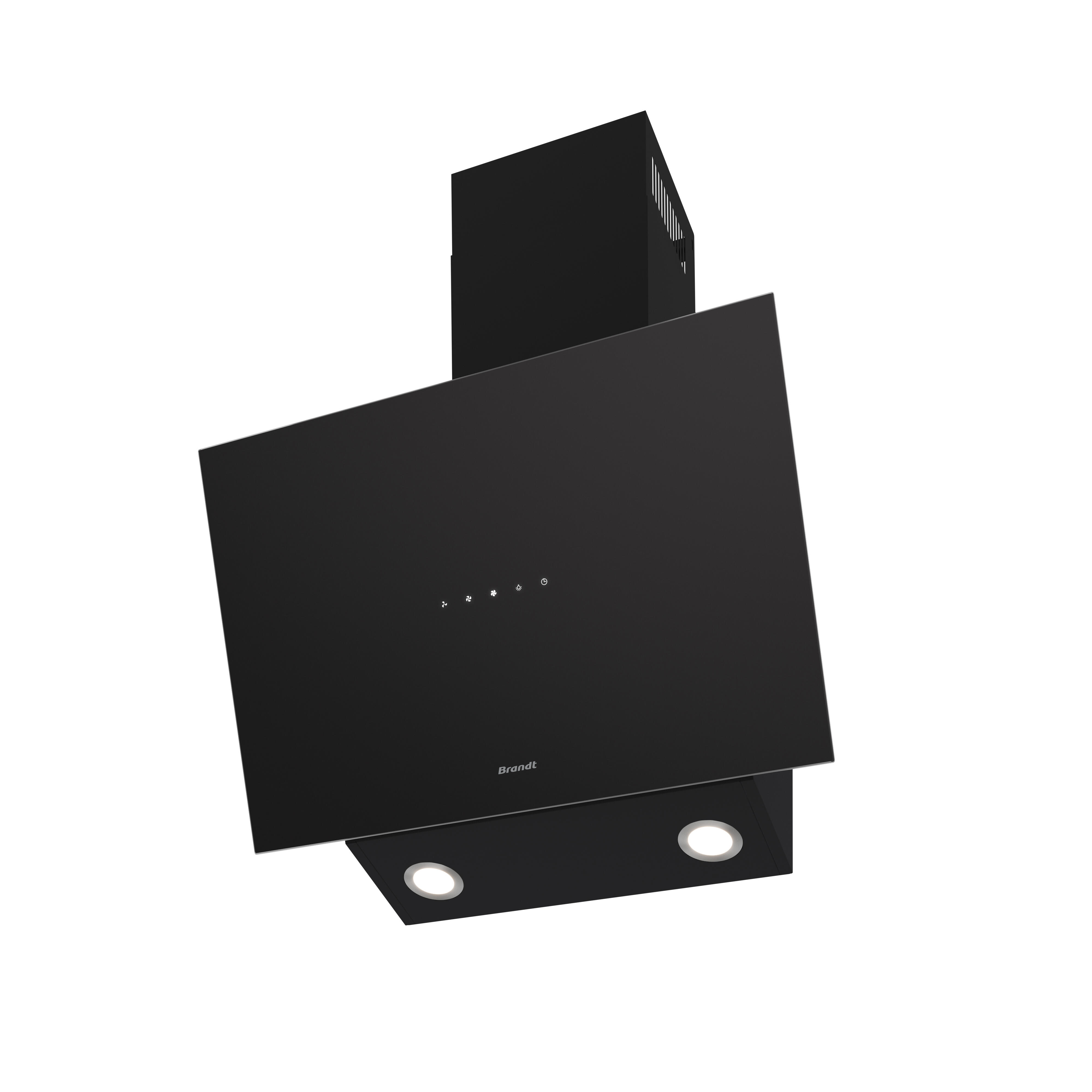 HOTTE MURALE L60cm BHV4663B BRANDT NOIR | Leroy Merlin