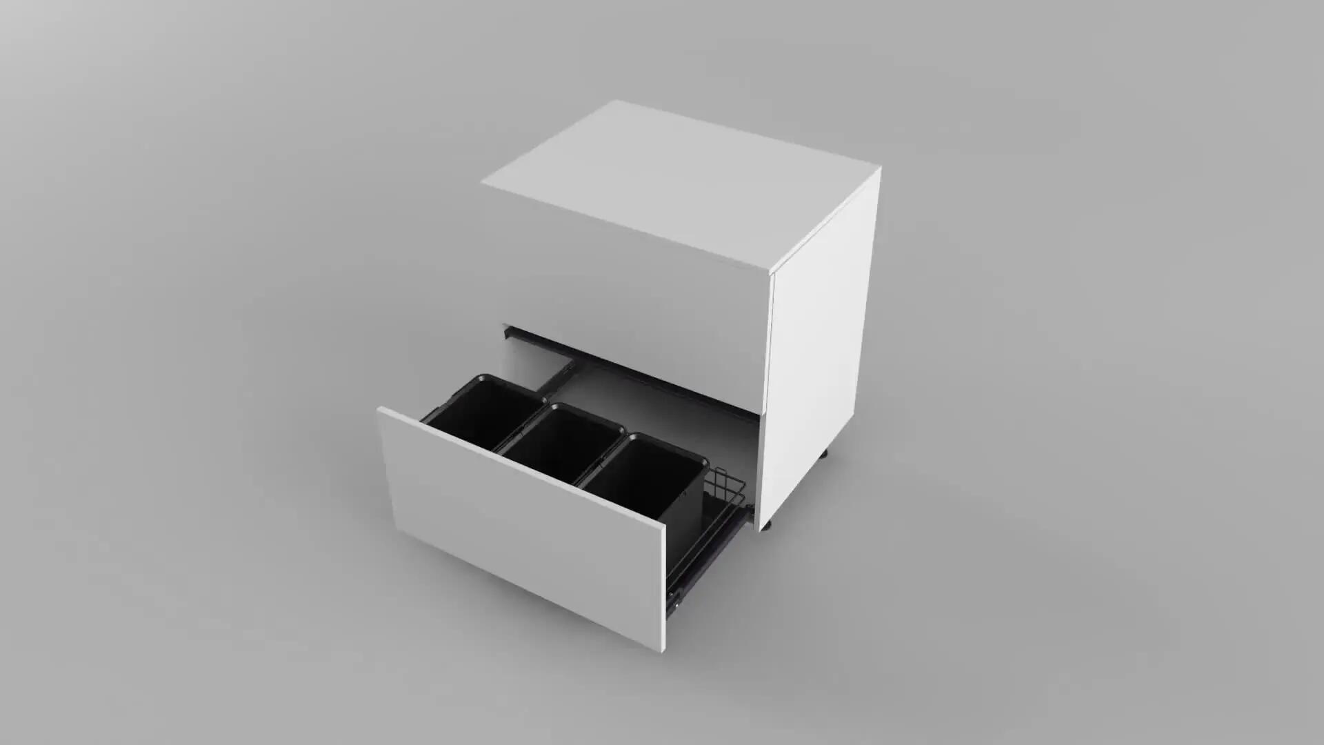 Kit cubo interior extraíble DELINIA ID 33L+2x16L 31.6x86.8x48.2 cm - 5