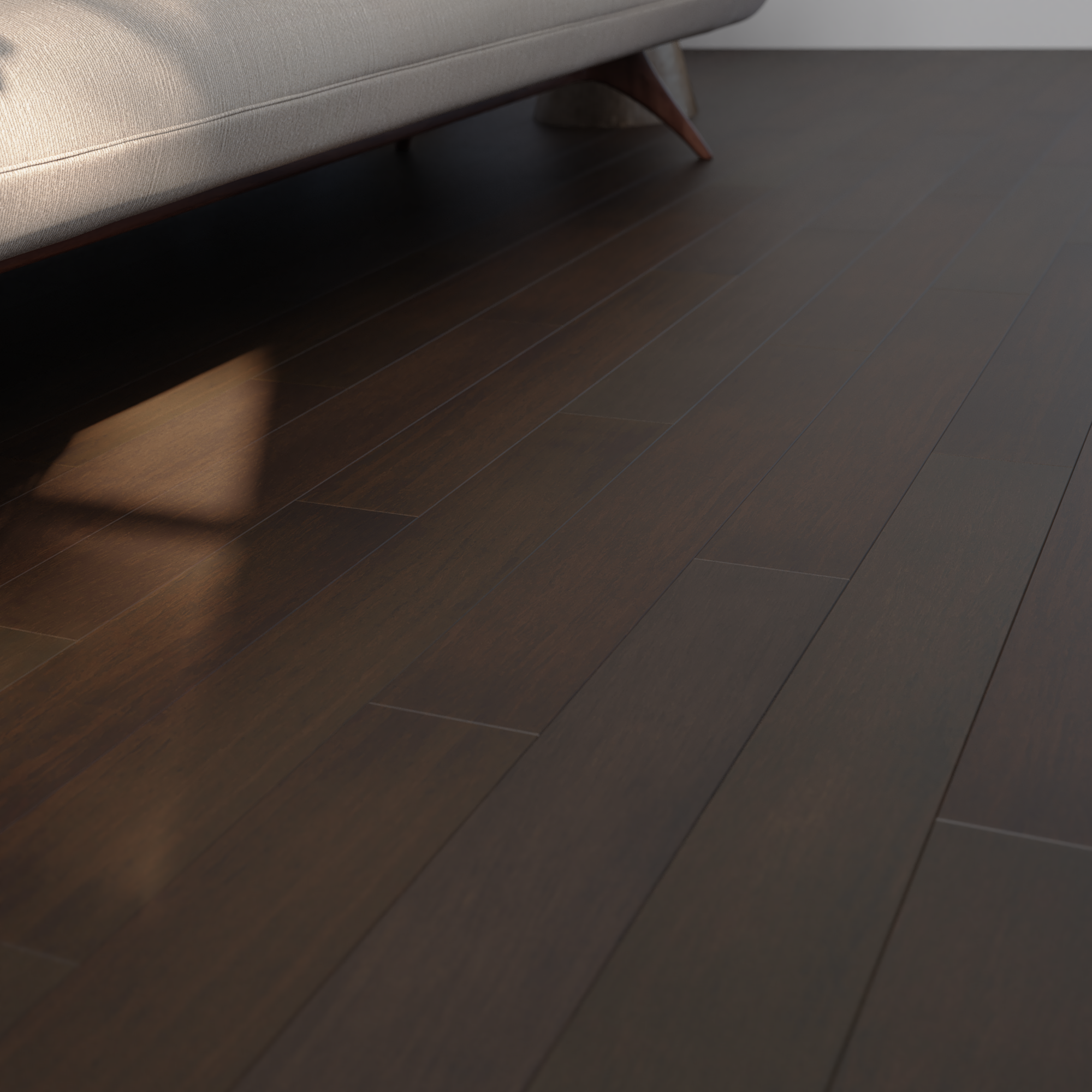 Pavimento bambù M ARTENS in marrone e nero vetrificato select sp. 14/14 mm 1.09 m² - 4