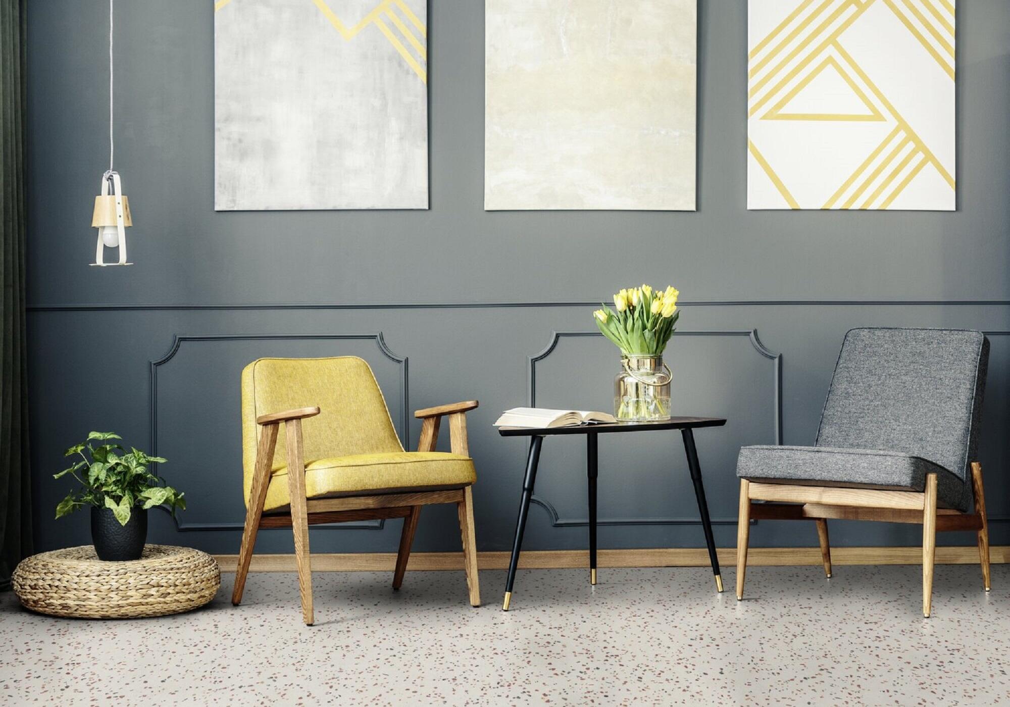 Suelo vinílico rollo forte texline all over & design terrazo 4m