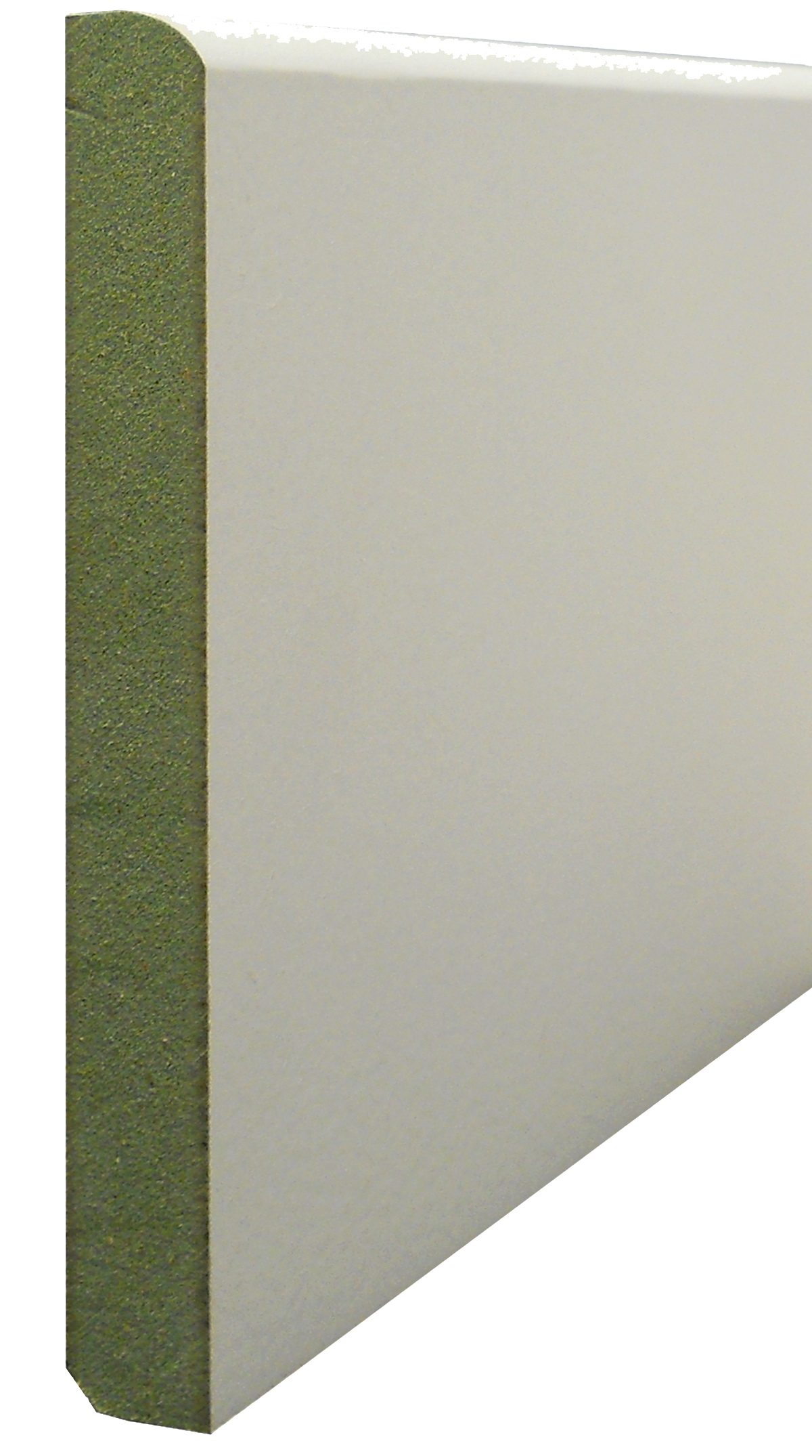 Plinthe médium (MDF) arrondie prépeint blanc, 16 x 148 mm, L.2.44 m - 3