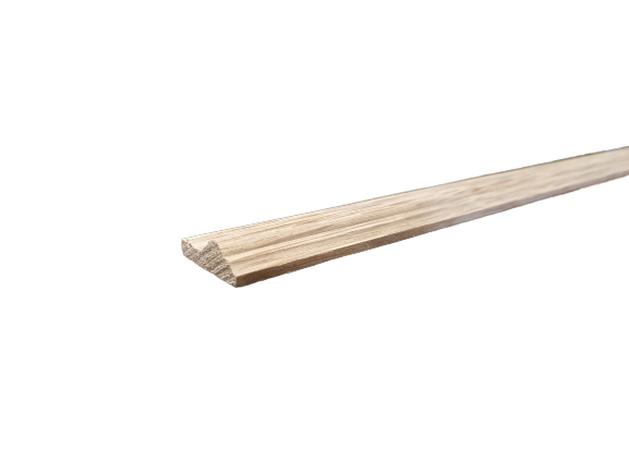 Cymaise chêne classique petits noeuds imitation chêne, 9 x 28 mm, L.2.4 m - 2