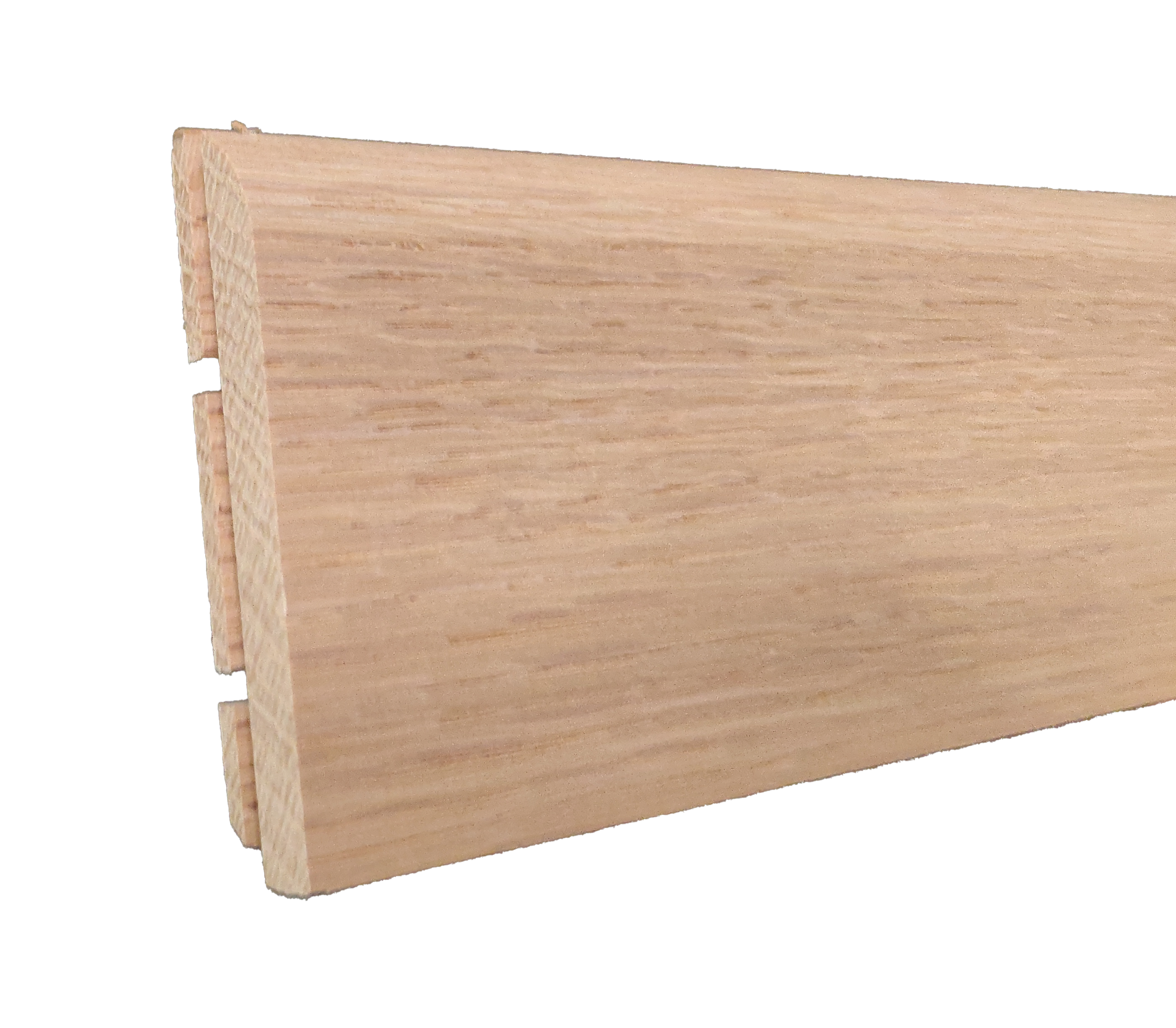Plinthe chêne petits nœuds bords arrondis, 15 x 92 mm, L.2.40 m - 3