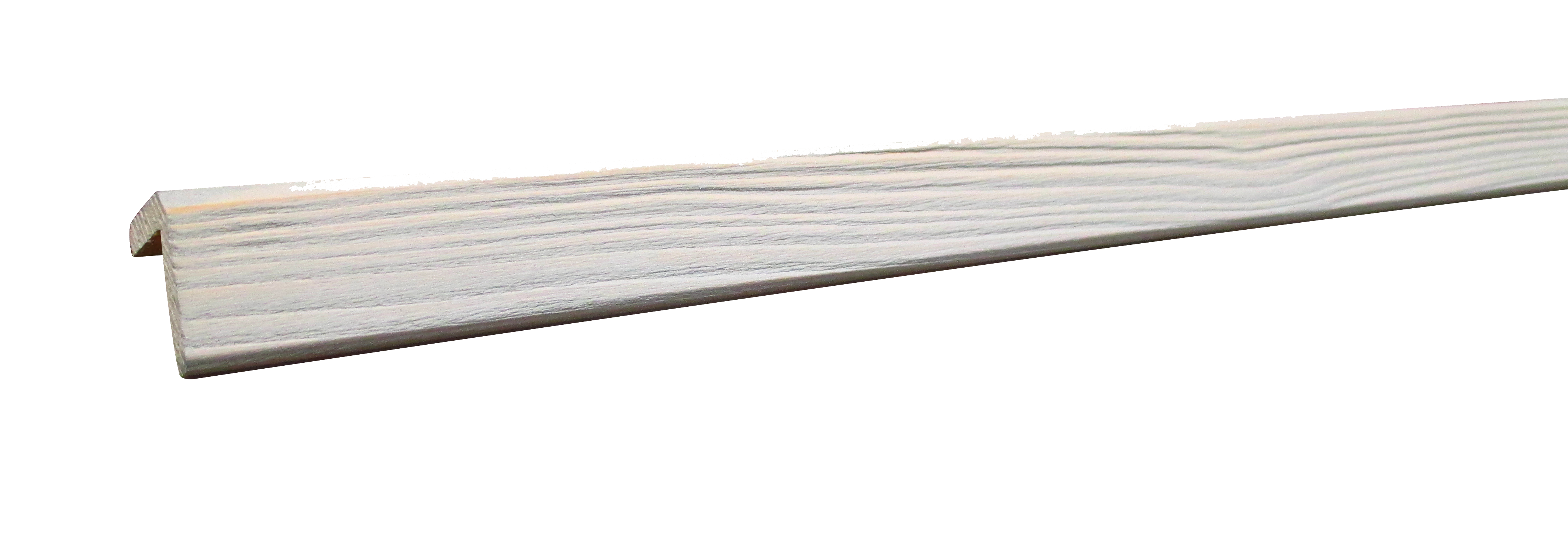 Baguette d'angle sapin arrondie sans noeud gris, 27 x 27 mm, L.2.5 m - 2