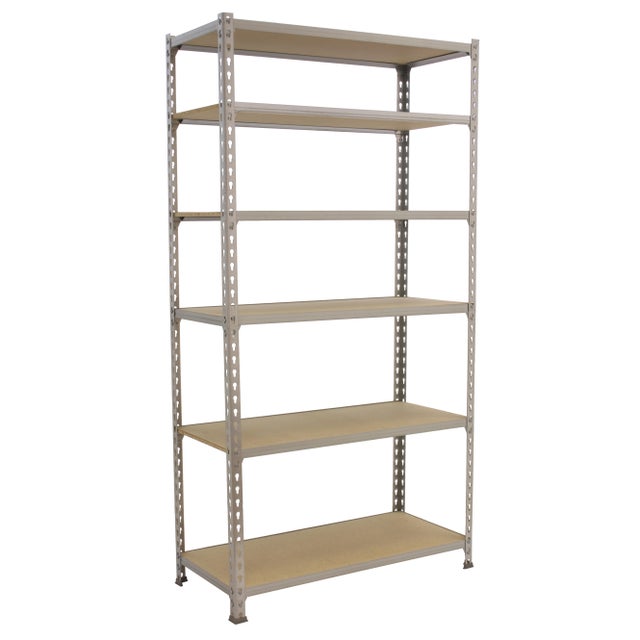 Estantería metálica, 250x100x50 cm, 6 Baldas, 150kg/balda, Galvanizado, SimonRack