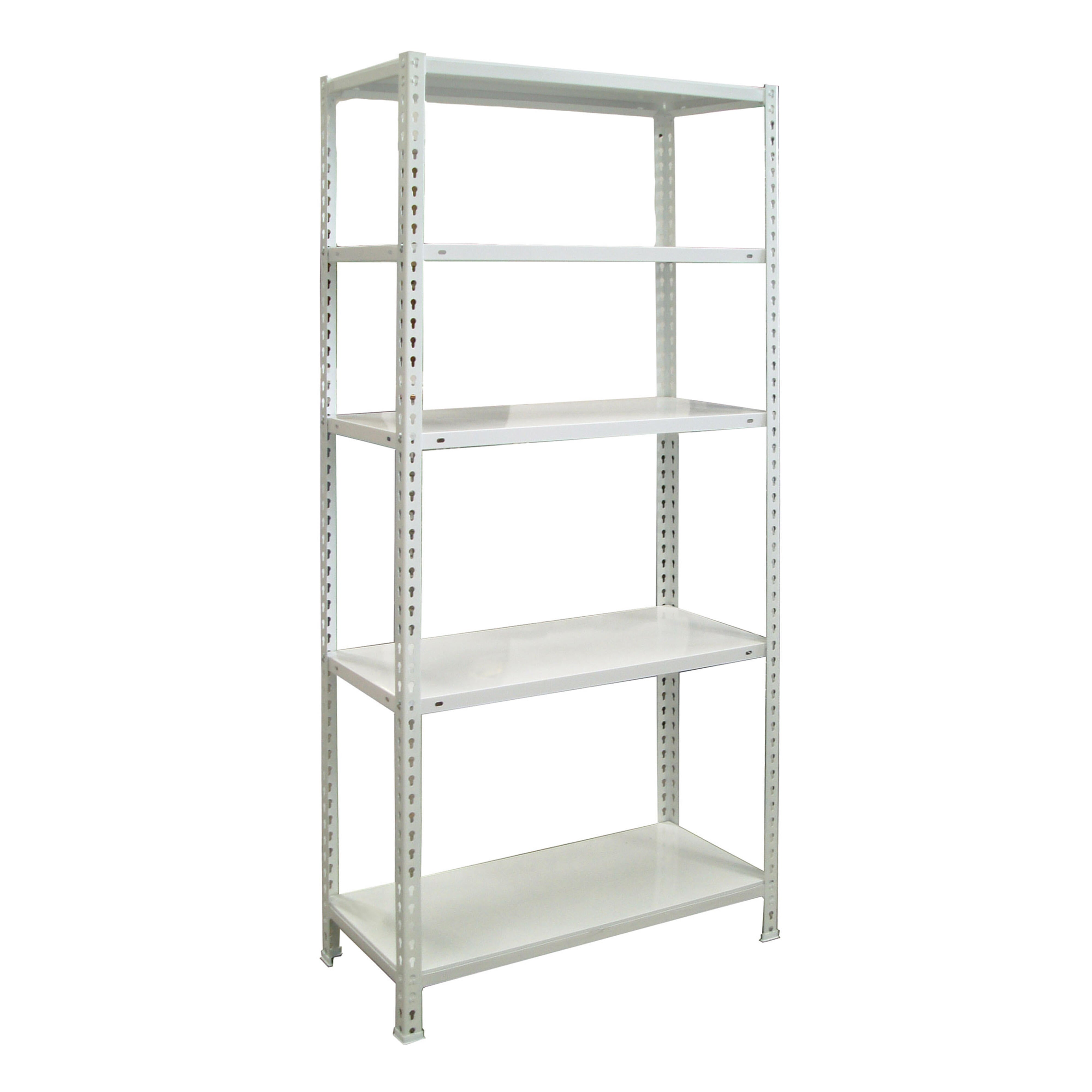 Estanteria sin tornillos metalica ecoclick blanca mini 5/40