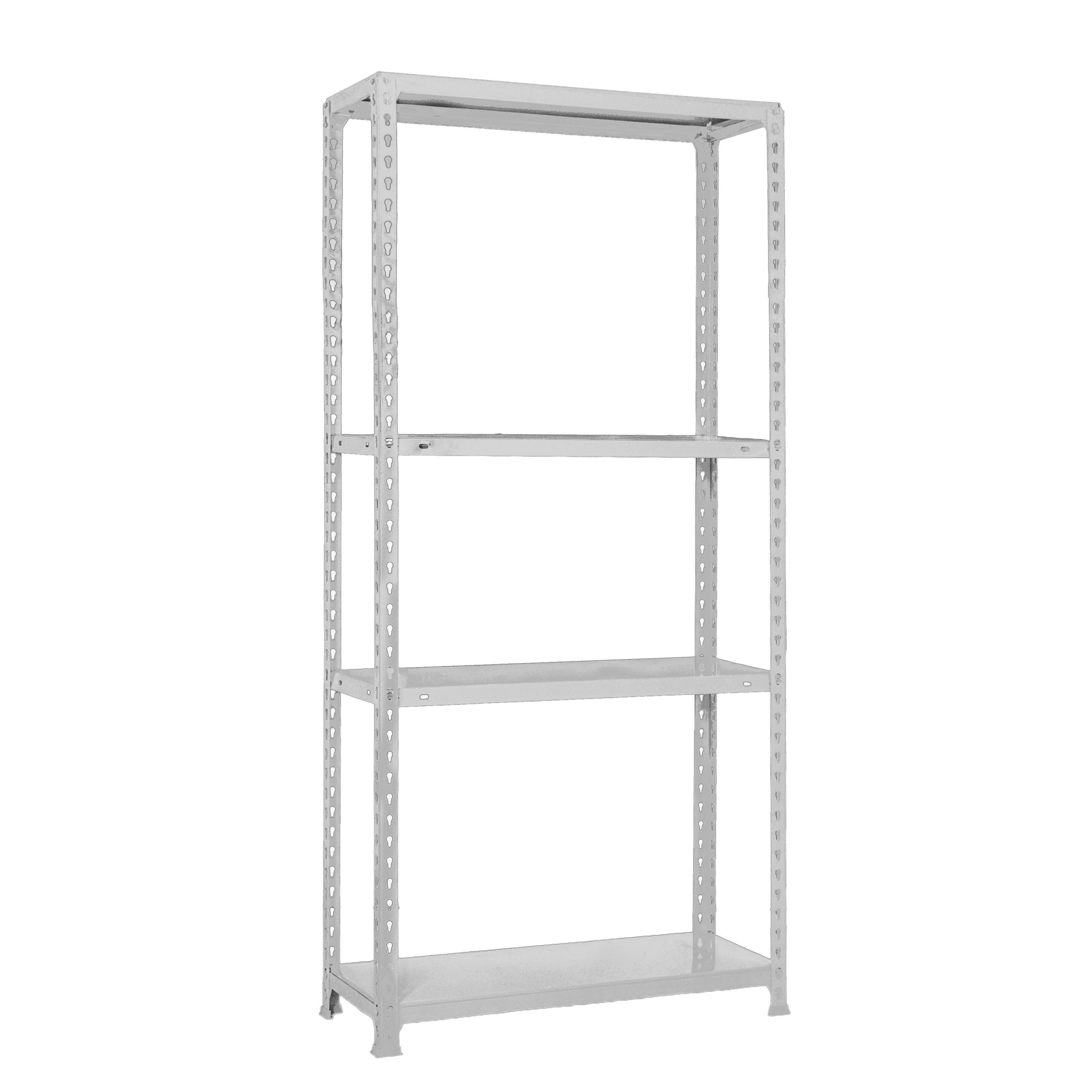 Estanteria sin tornillos metalica ecoclick blanca mini 4/40