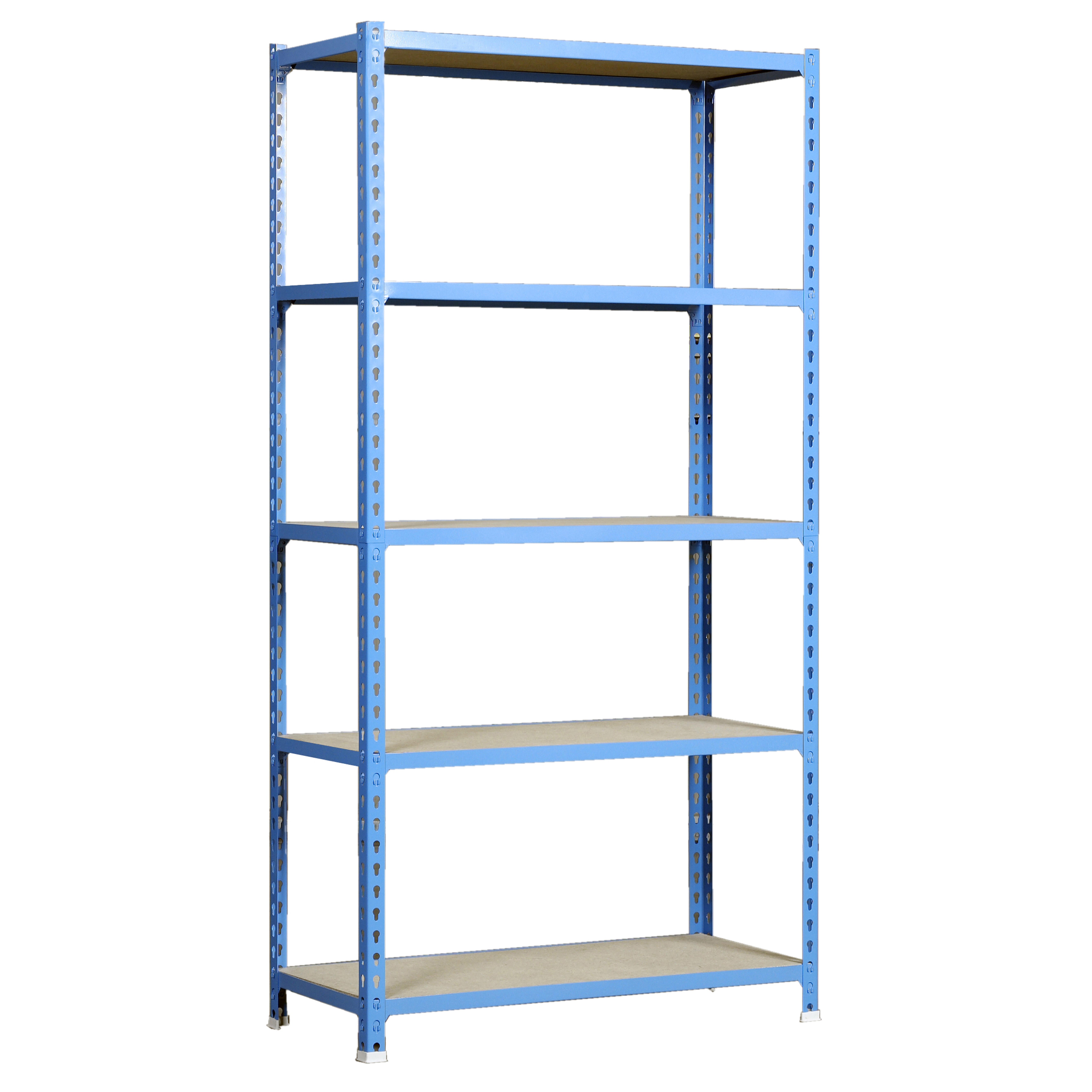 Estanteria sin tornillos maderclick azul splus 5/50