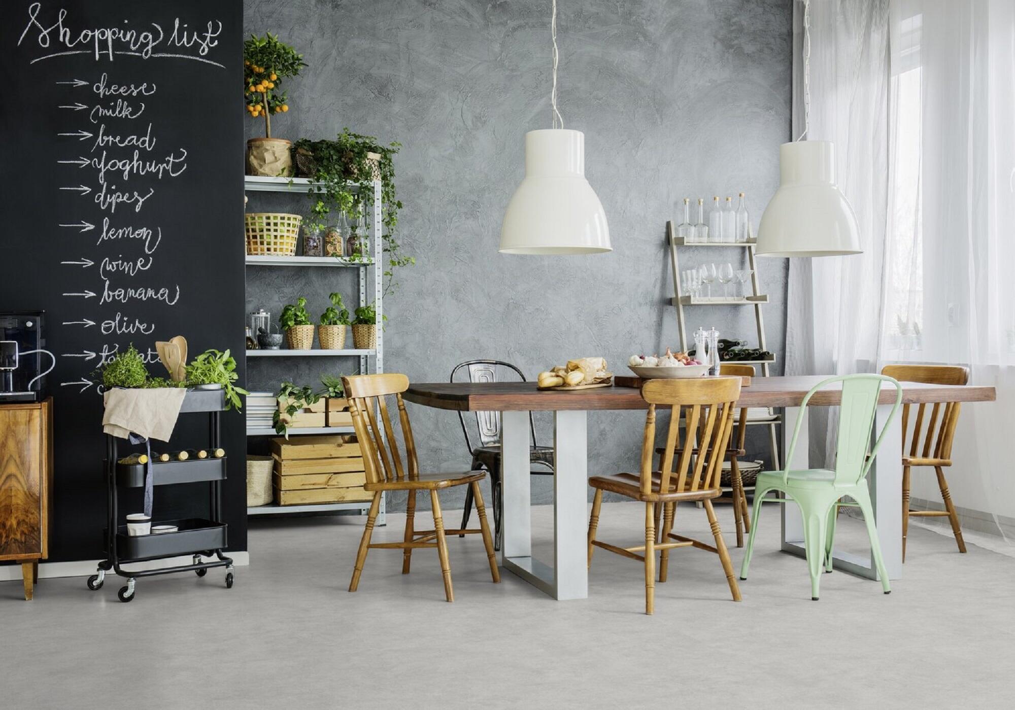 Suelo vinílico rollo forte texline all over & design cemento 2m