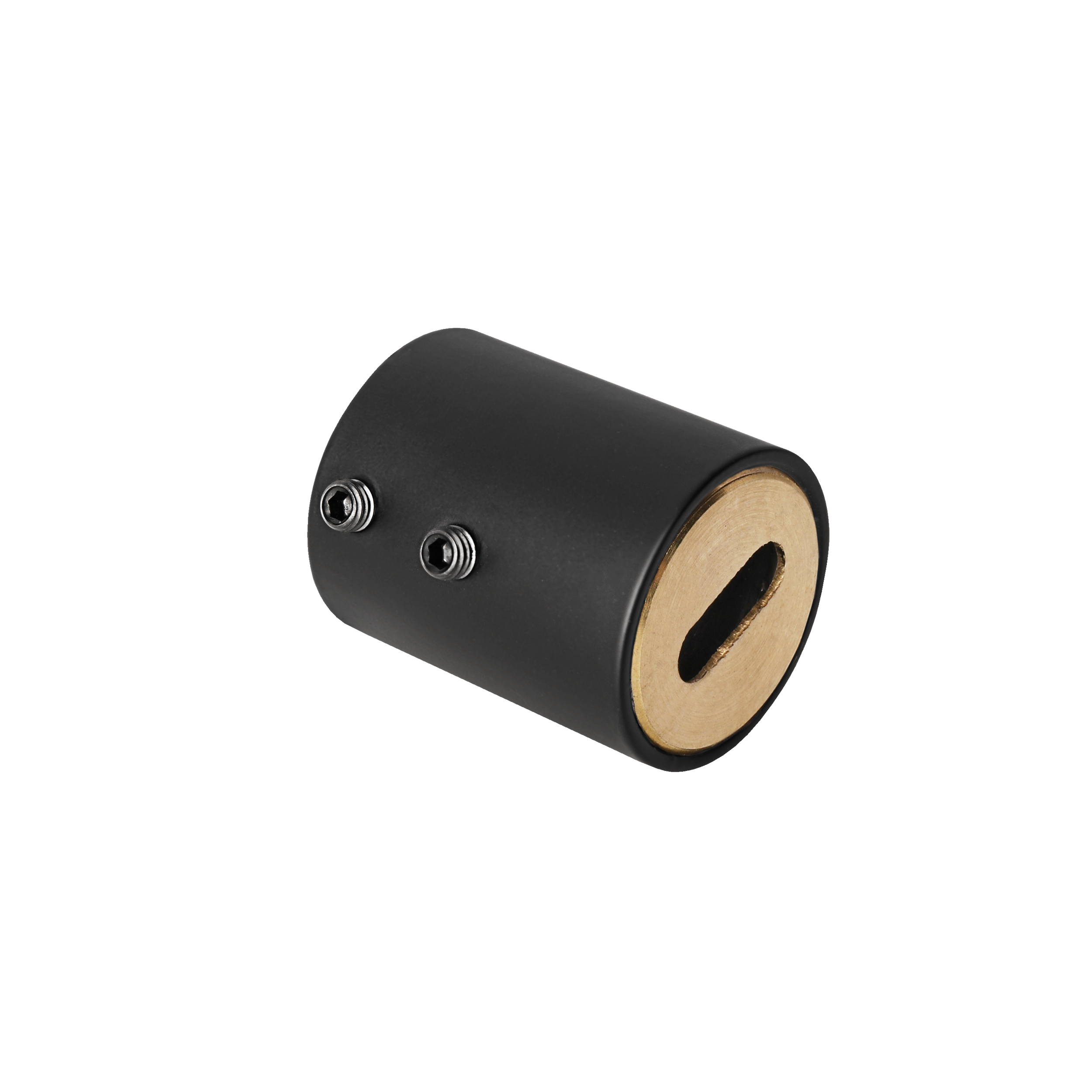 Końcówka mocująca Harfa do drążka szafy Tris Black śr. 25 mm czarny Q25