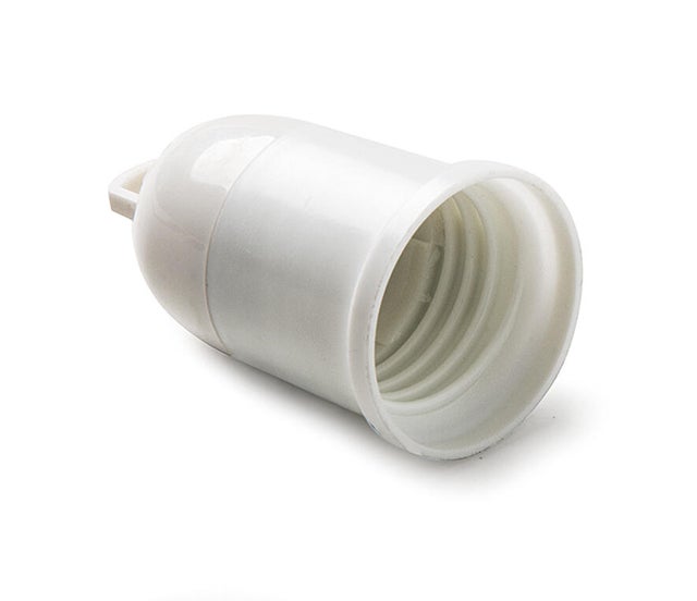 Casquillo p/obras e-27 blanco FAMATEL