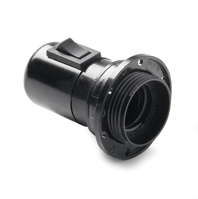 Casquillo c/interrup e-27 negro FAMATEL