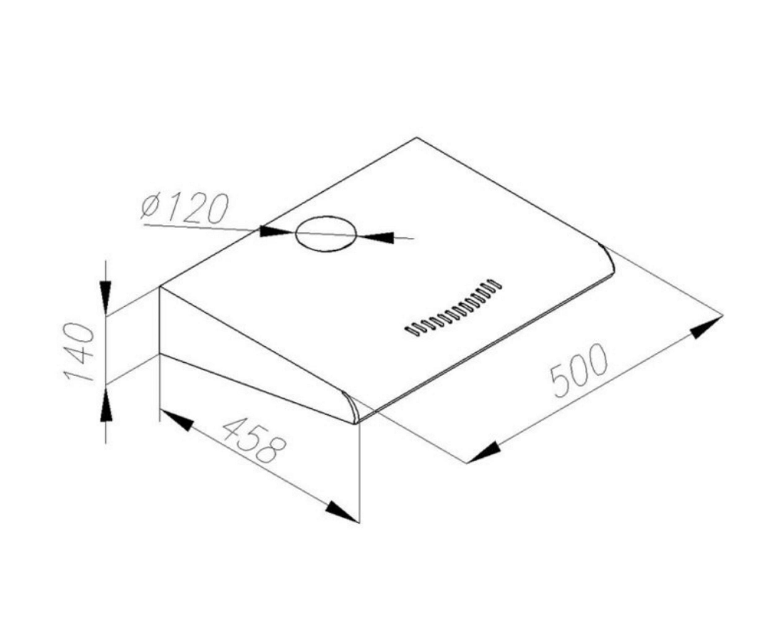 Okap podszafkowy ZRC 50 cm Ciarko - 3
