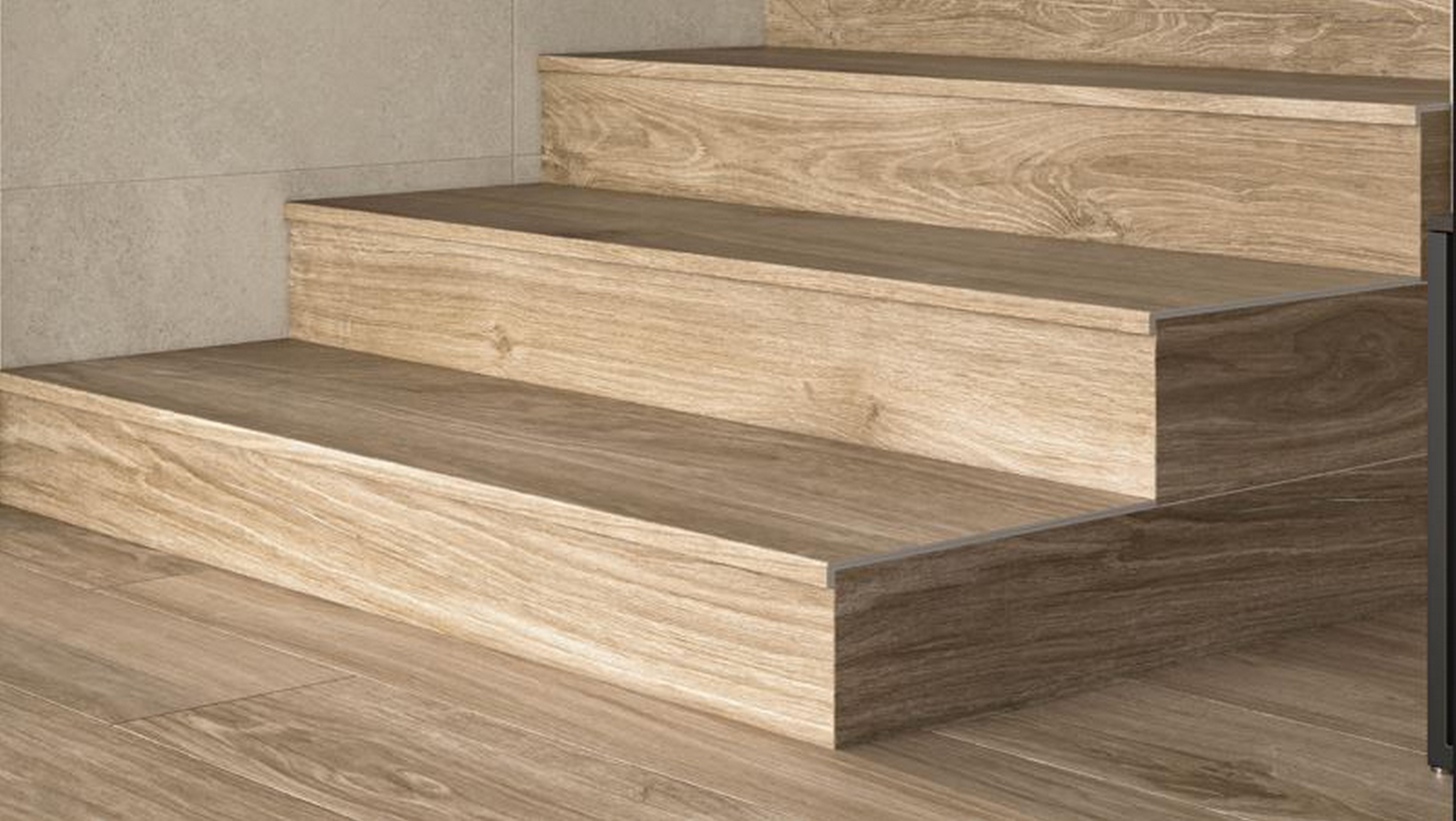 Peldaño gres porcelánico Managua efecto madera haya 120x32cm espesor 12mm ARTENS - 7