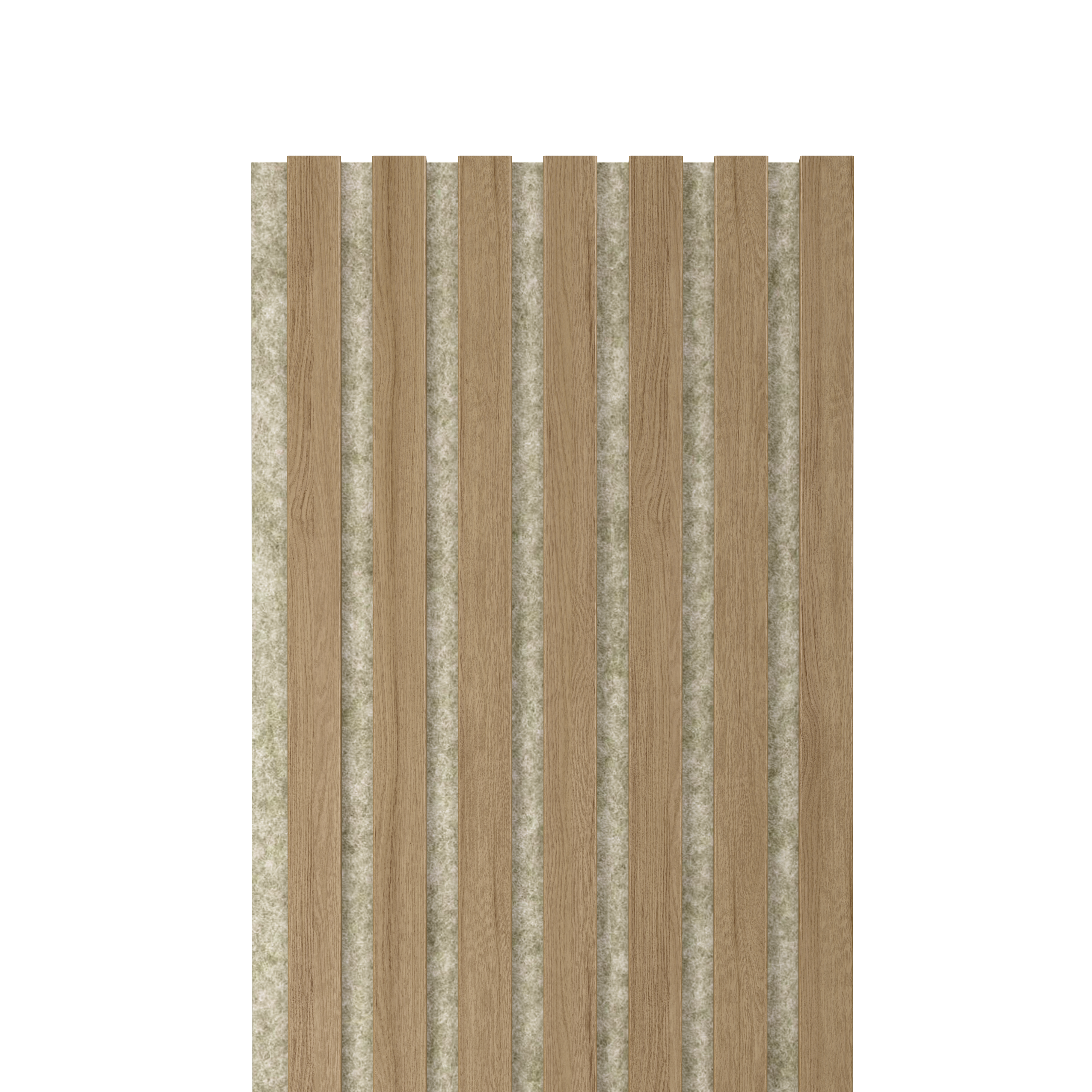 Panele ścienne 3D Lamel na beżowym filcu 265x30 cm Dąb 7 lameli