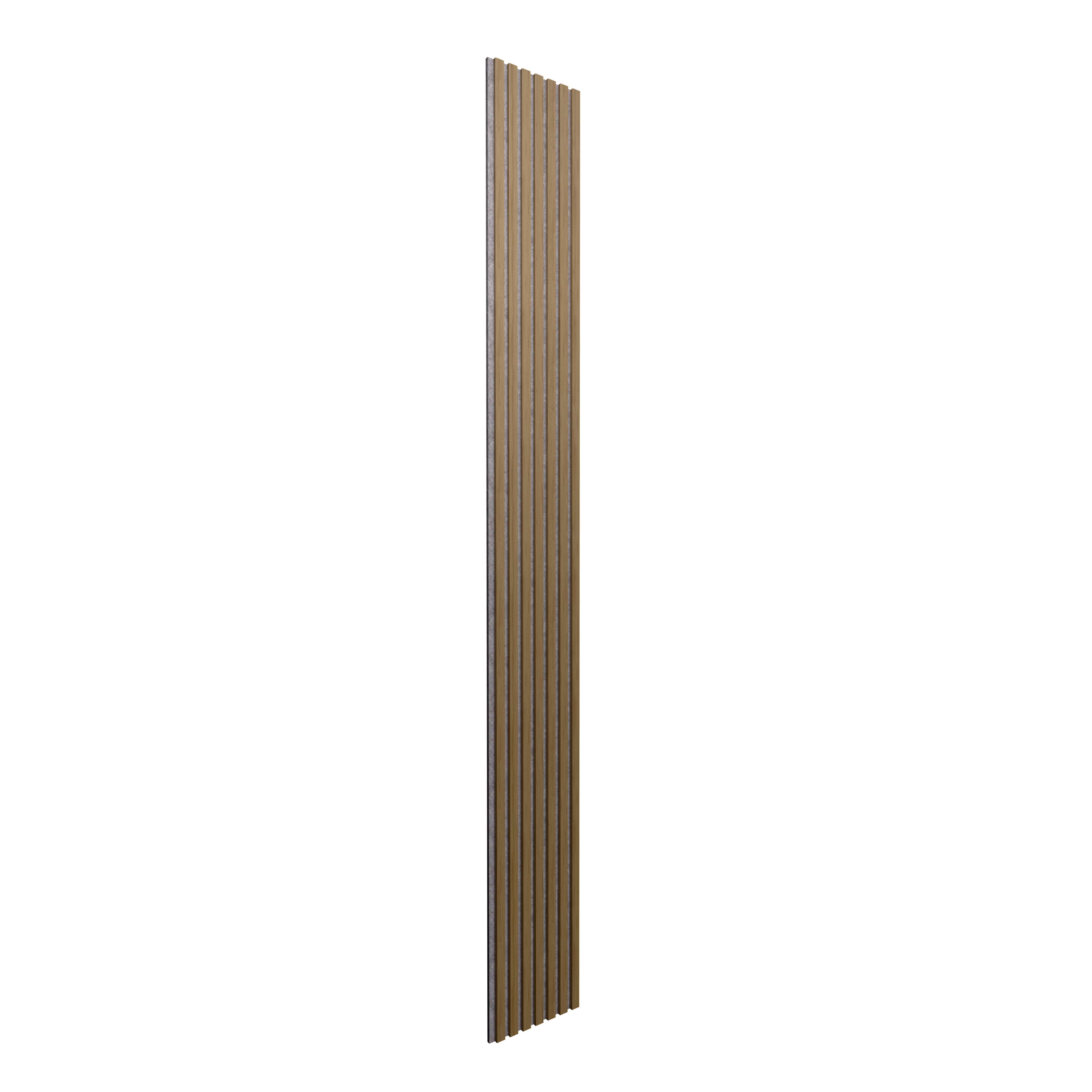 Panele ścienne 3D Lamel na szarym filcu 265x30 cm Dąb 7 lameli - 3