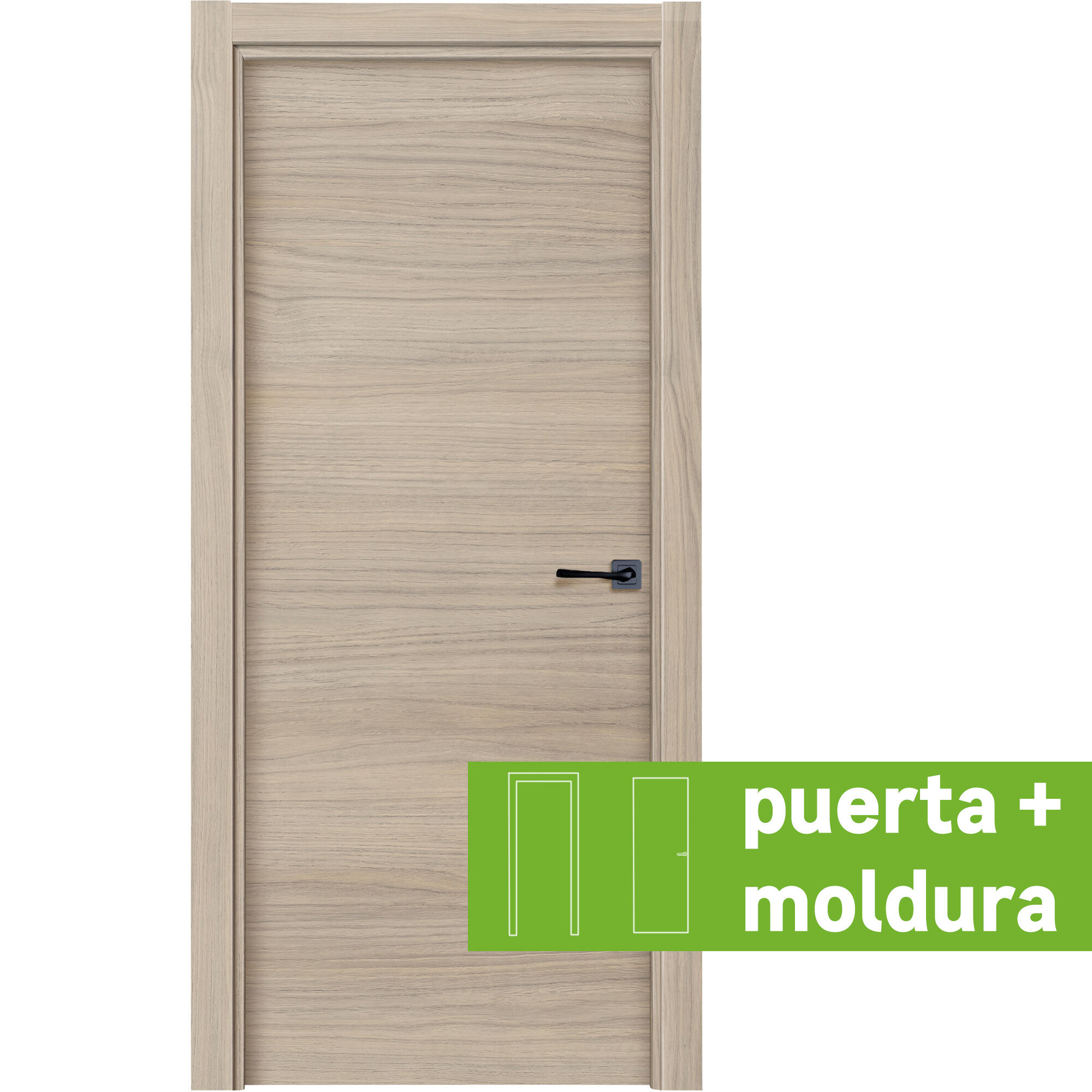 Conjunto puerta oslo loft roble line apertura izquierda 92.5cm + tapeta