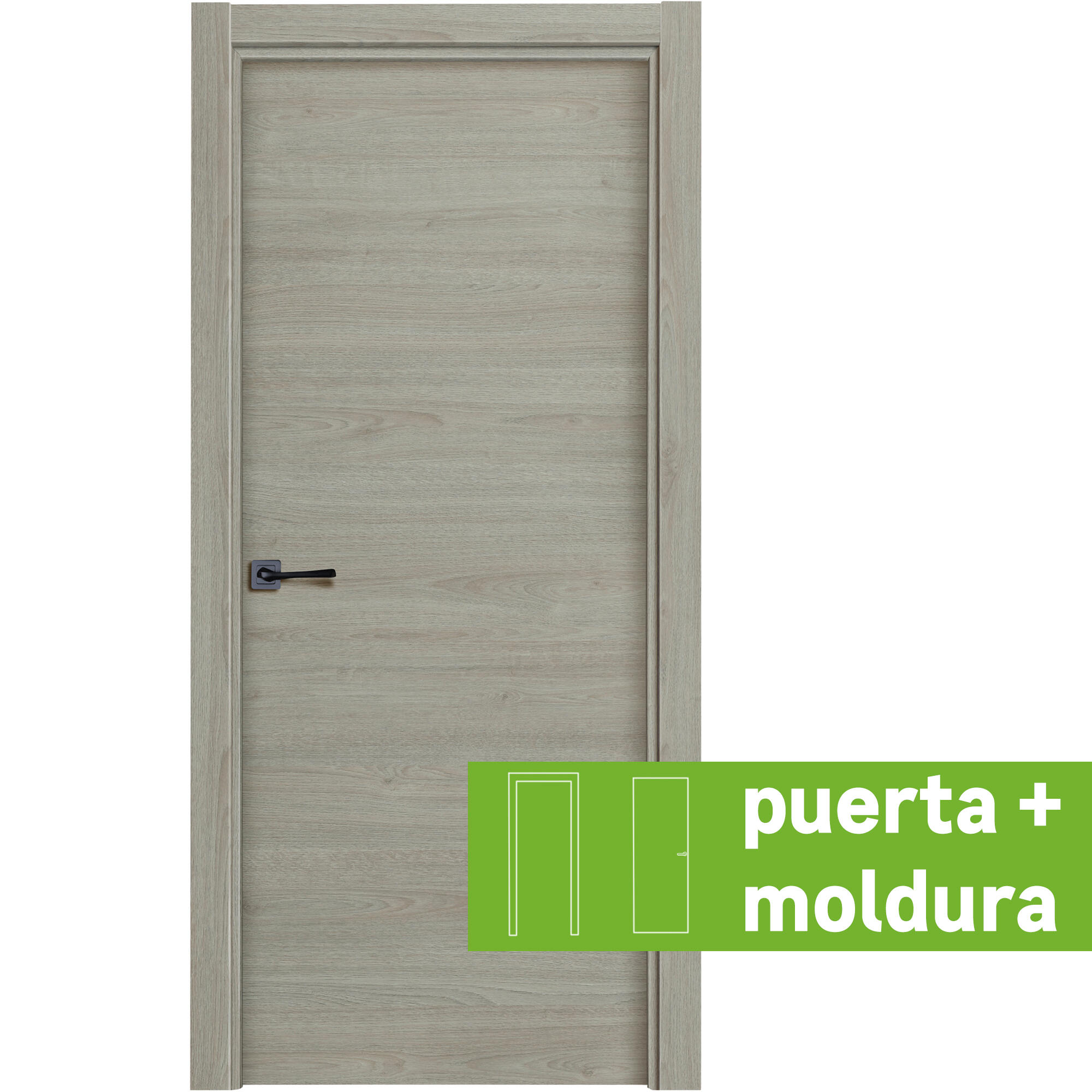 Conjunto puerta oslo vila roble roble line plus dcha 82.5cm + tapeta
