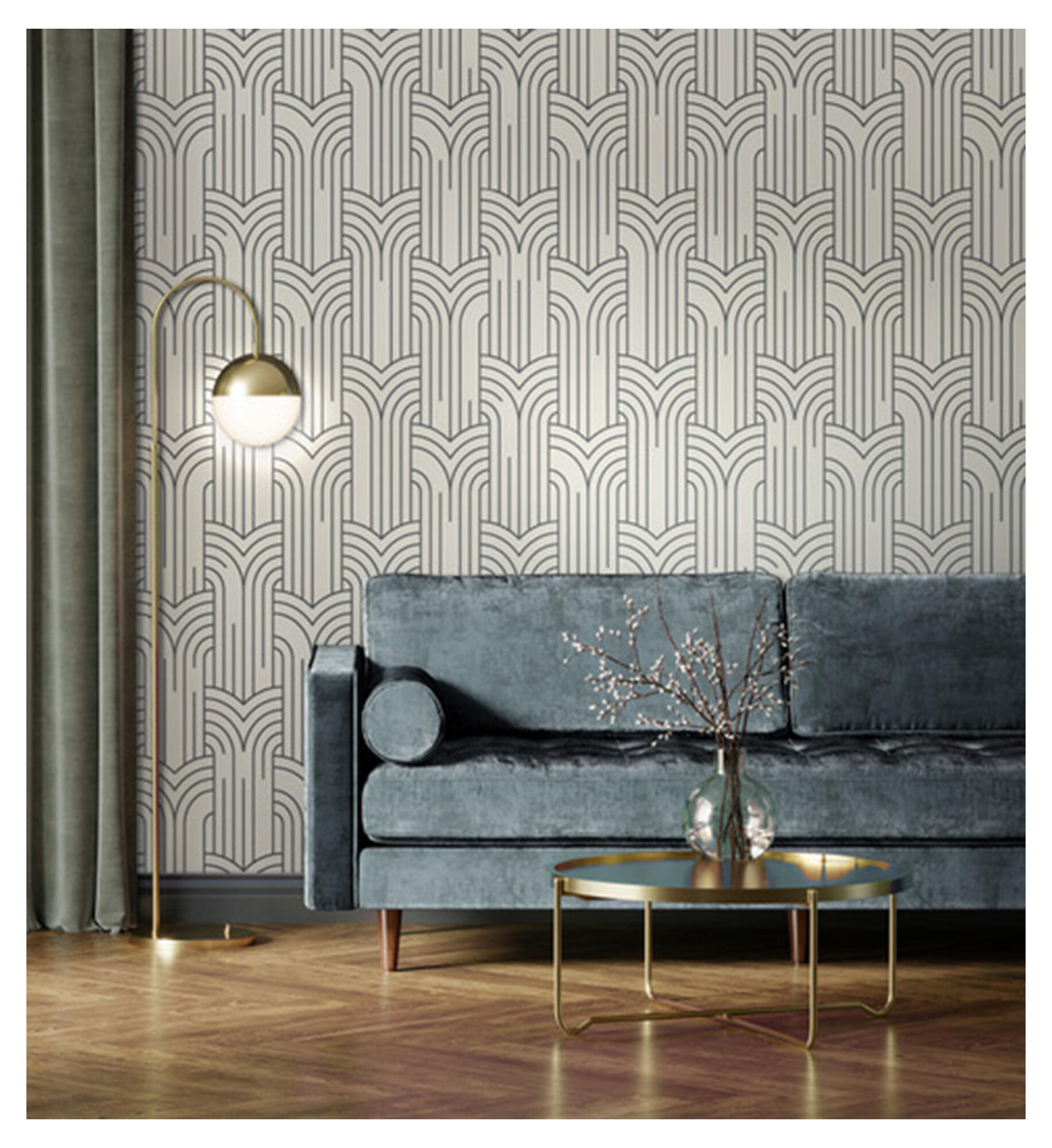 Papel pintado vinilo aplicación cola en pared geométrico geometrico 8343 blanco ugepa 53cmx10m superlavable