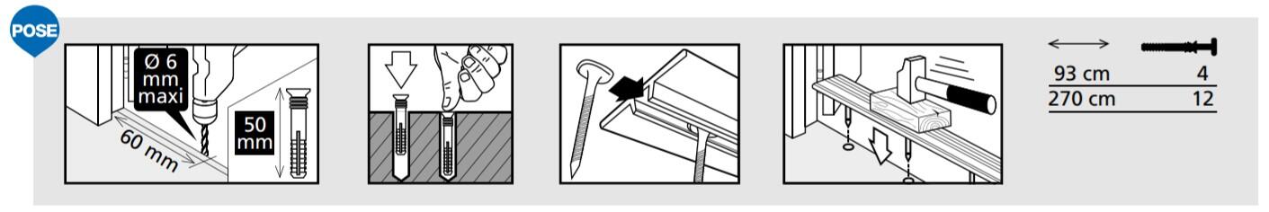 Barre de seuil aluminium à visser L.93 x l.4,10 cm  - 9