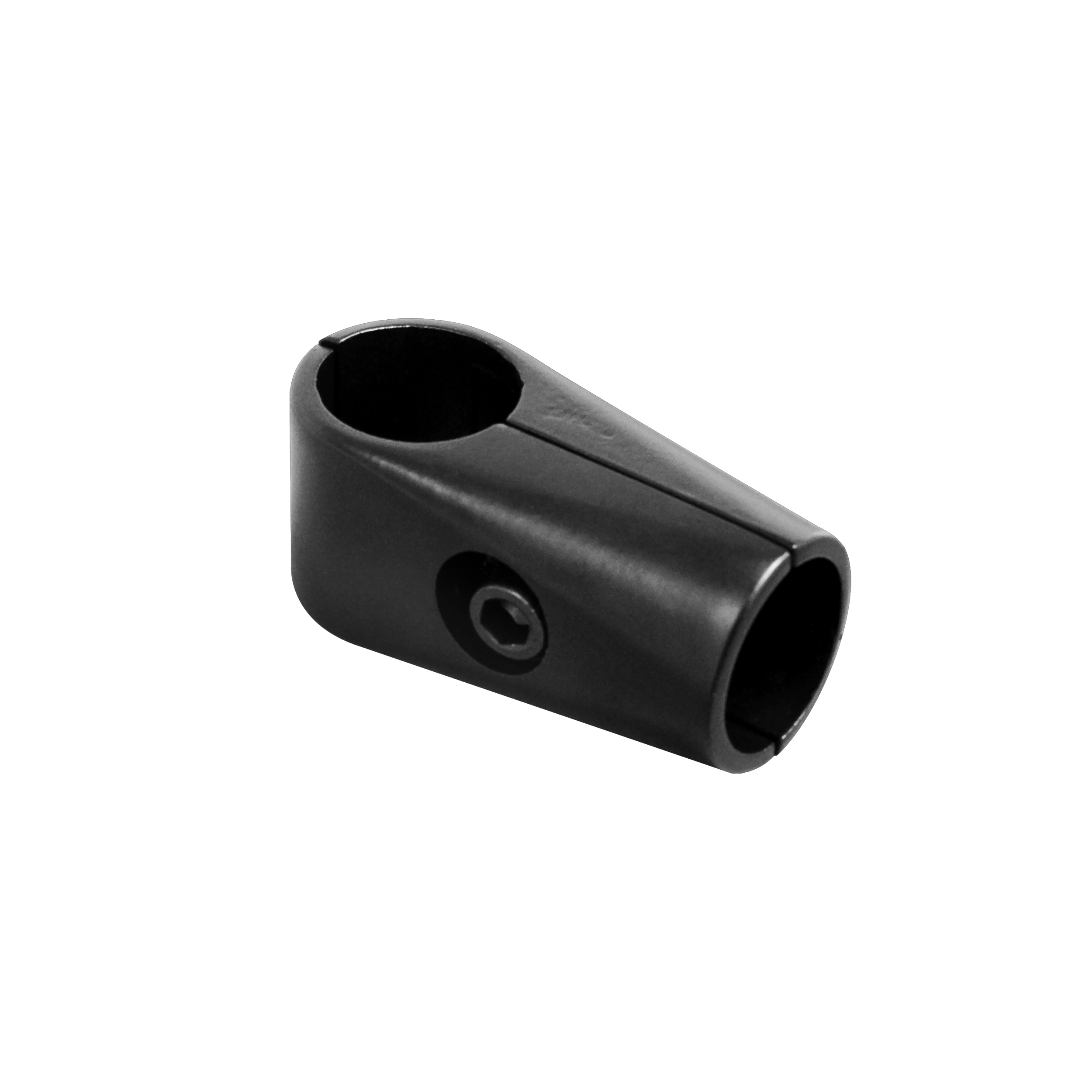Złącze jednoramienne czarne do drążka szafy Tris Black śr.25 mm Q25