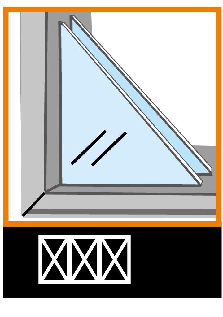 Porte d'entrée PVC grise poussant droit H.215 x l.90 cm Elise - 7