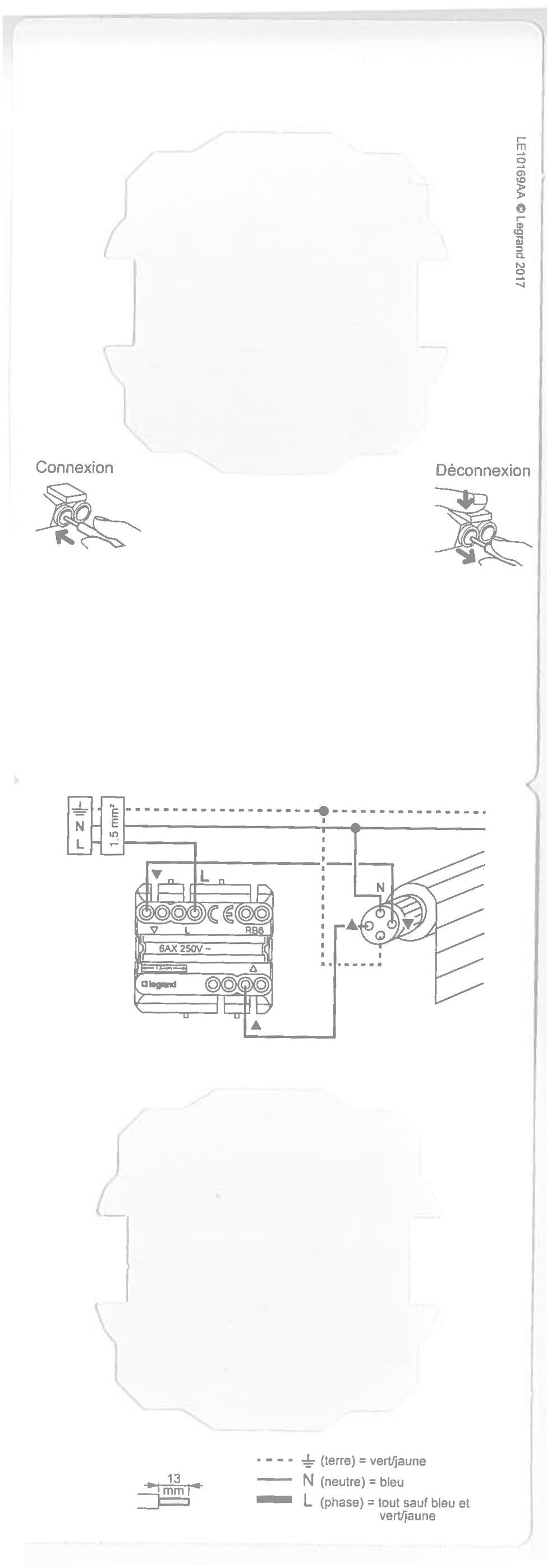 Interrupteur volet roulant blanc Dooxie - LEGRAND  - 3