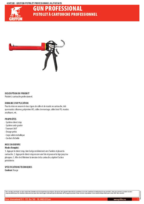 Pistolet cartouche Gun Pro - GRIFFON - 2