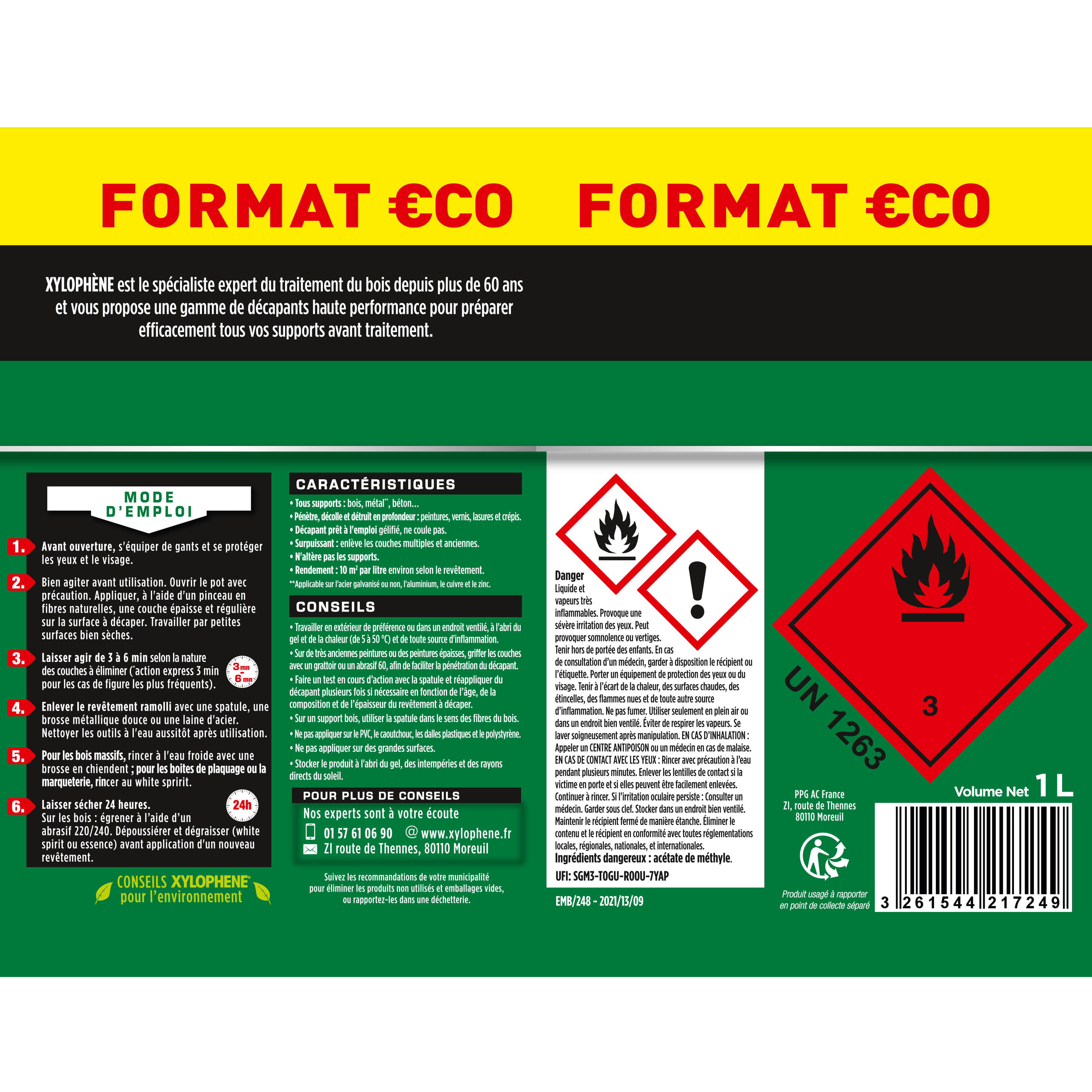 Décapant gel universel XYLOPHENE 1L - 3