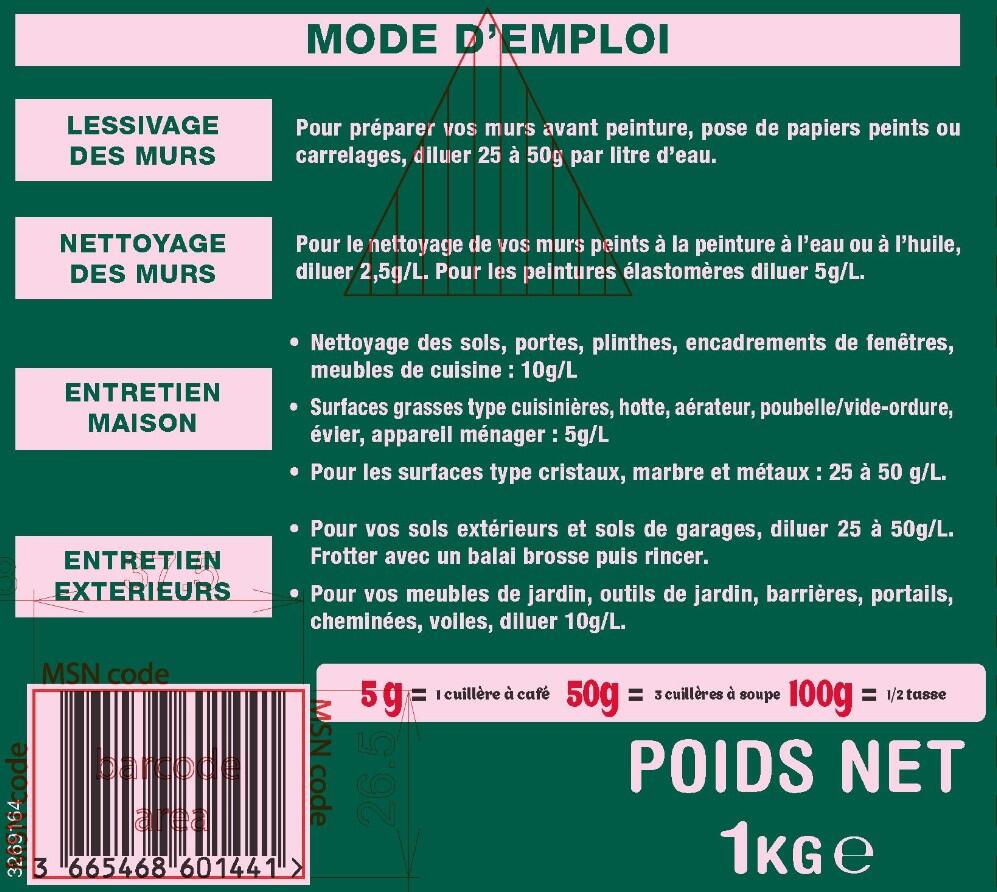 Lessive en poudre gros nettoyage à la résine de pin 1 Kg = 2 Kg - SAINT MARC PRO - 4