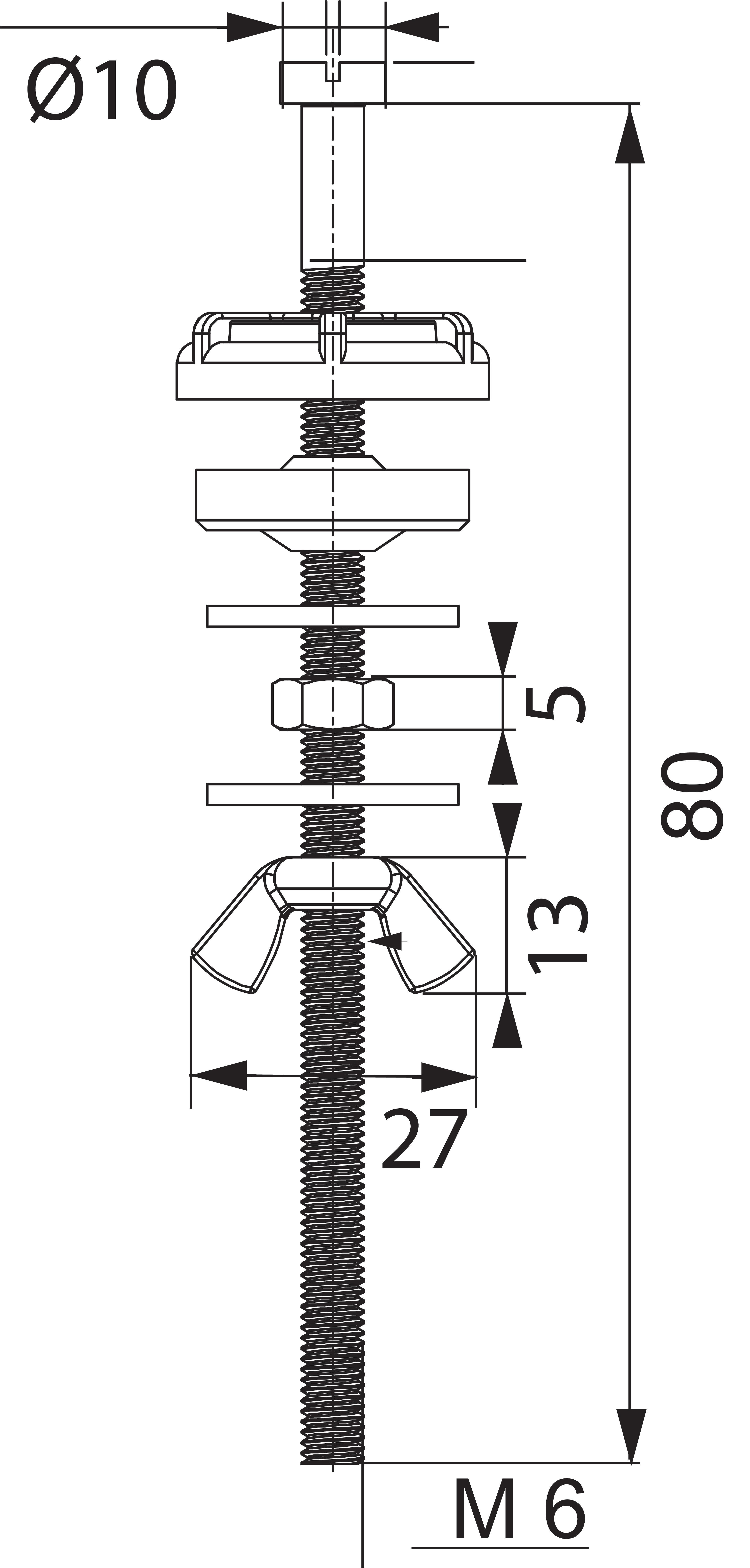 Vis métal pour cuvette et réservoir M21 WIRQUIN PRO - 4