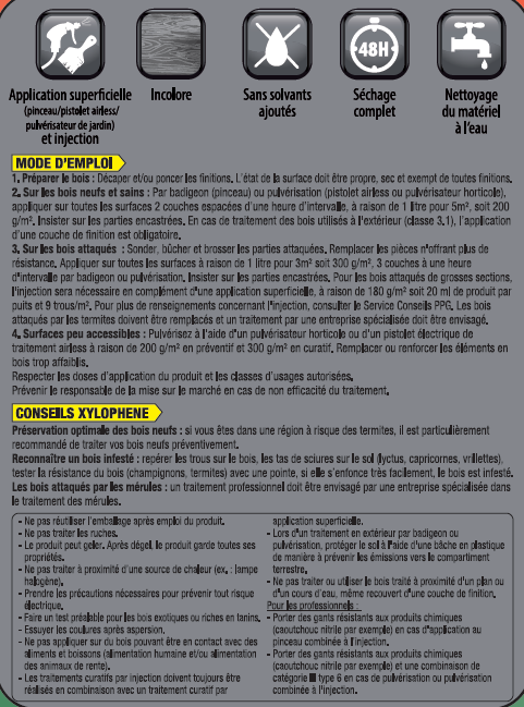 Traitement bois multi-usages intérieur / extérieur 5 L + 20% - XYLOPHENE - 4