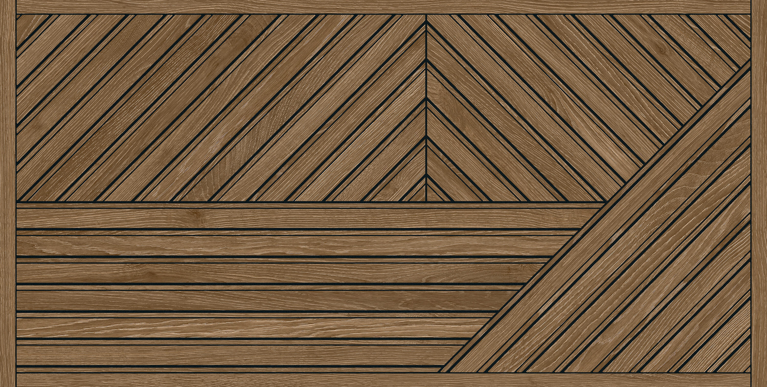 Azulejo cerámico studio laths efecto palillería walnut 60x120 cm