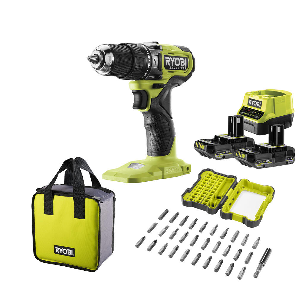 Rotomartillo/Taladro Inalámbrico SIN CARBONES Broquero De 1/2 1700 RPM 18v Torque 42 Nm C 2 Bat 15ah Y Cargador