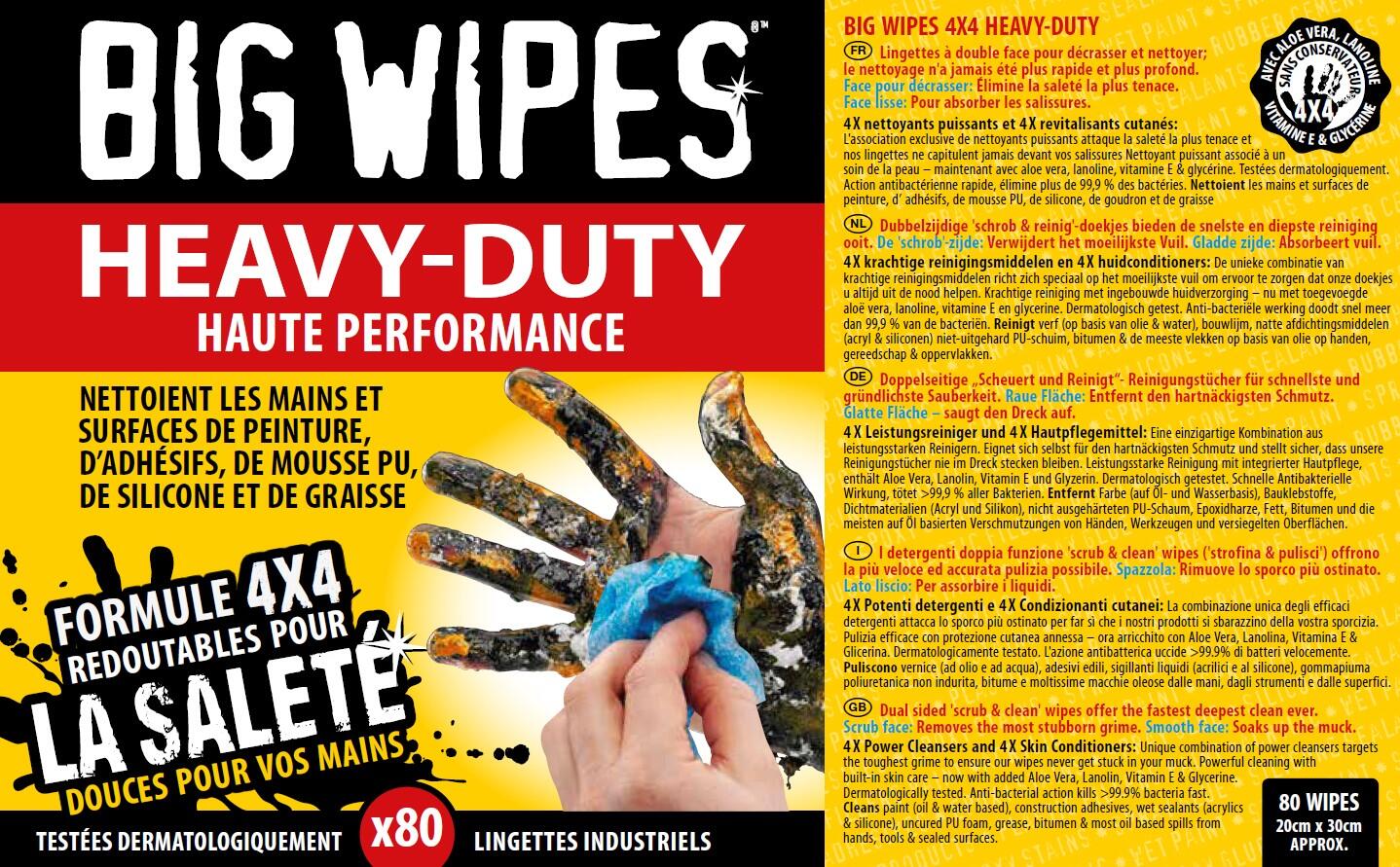 Lingettes nettoyantes boîte de 100 Heavy Duty - BIG WIPES - 2