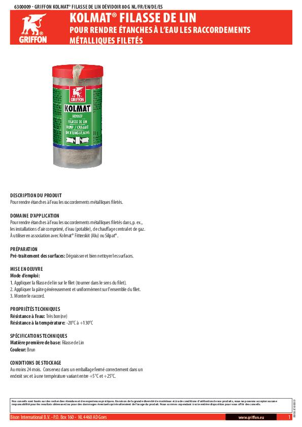 Filasse de lin 80 g Kolmat - GRIFFON - 2