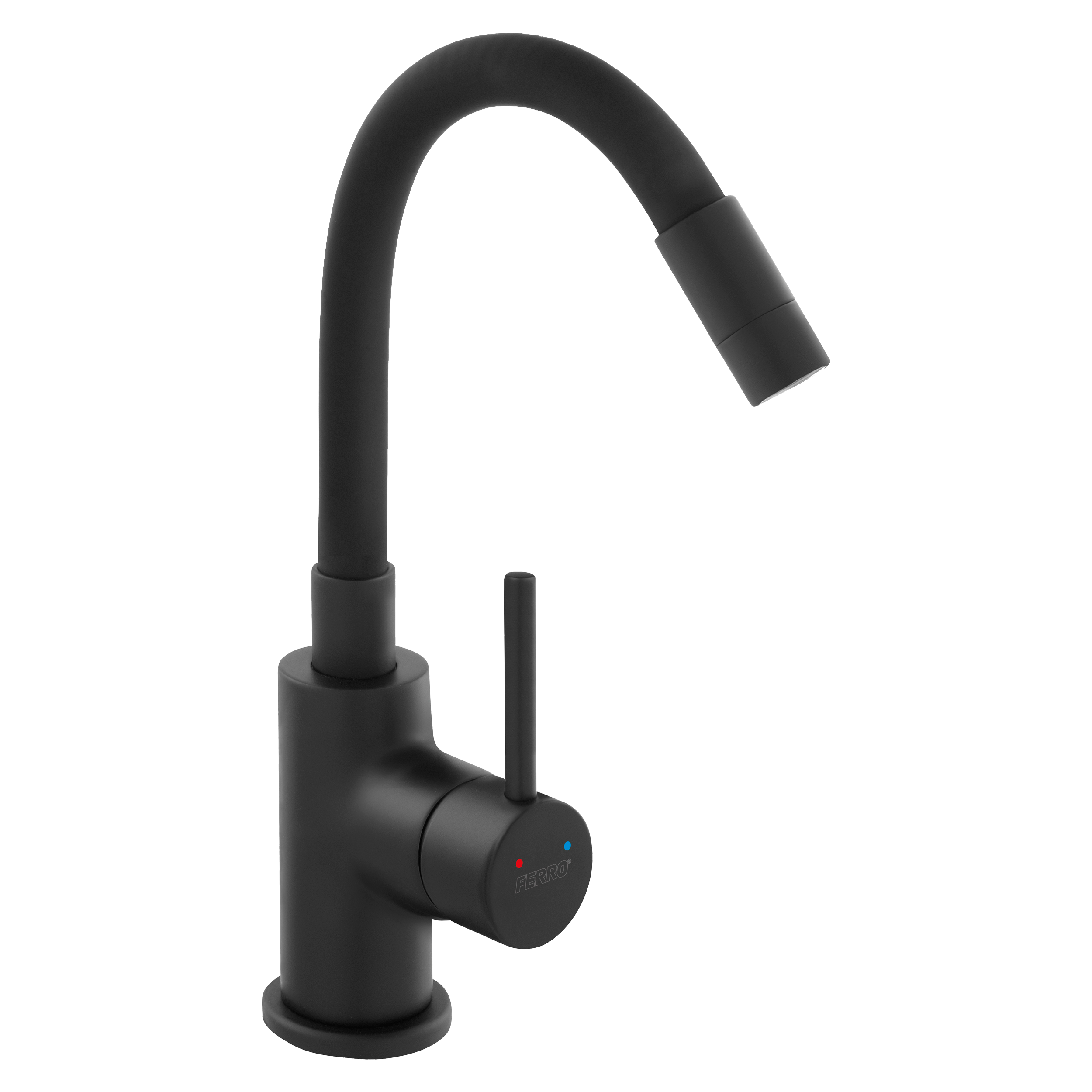 Bateria umywalkowa Linus Elastyczna czarna Ferro