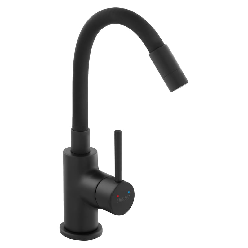 Bateria umywalkowa Linus Elastyczna czarna Ferro