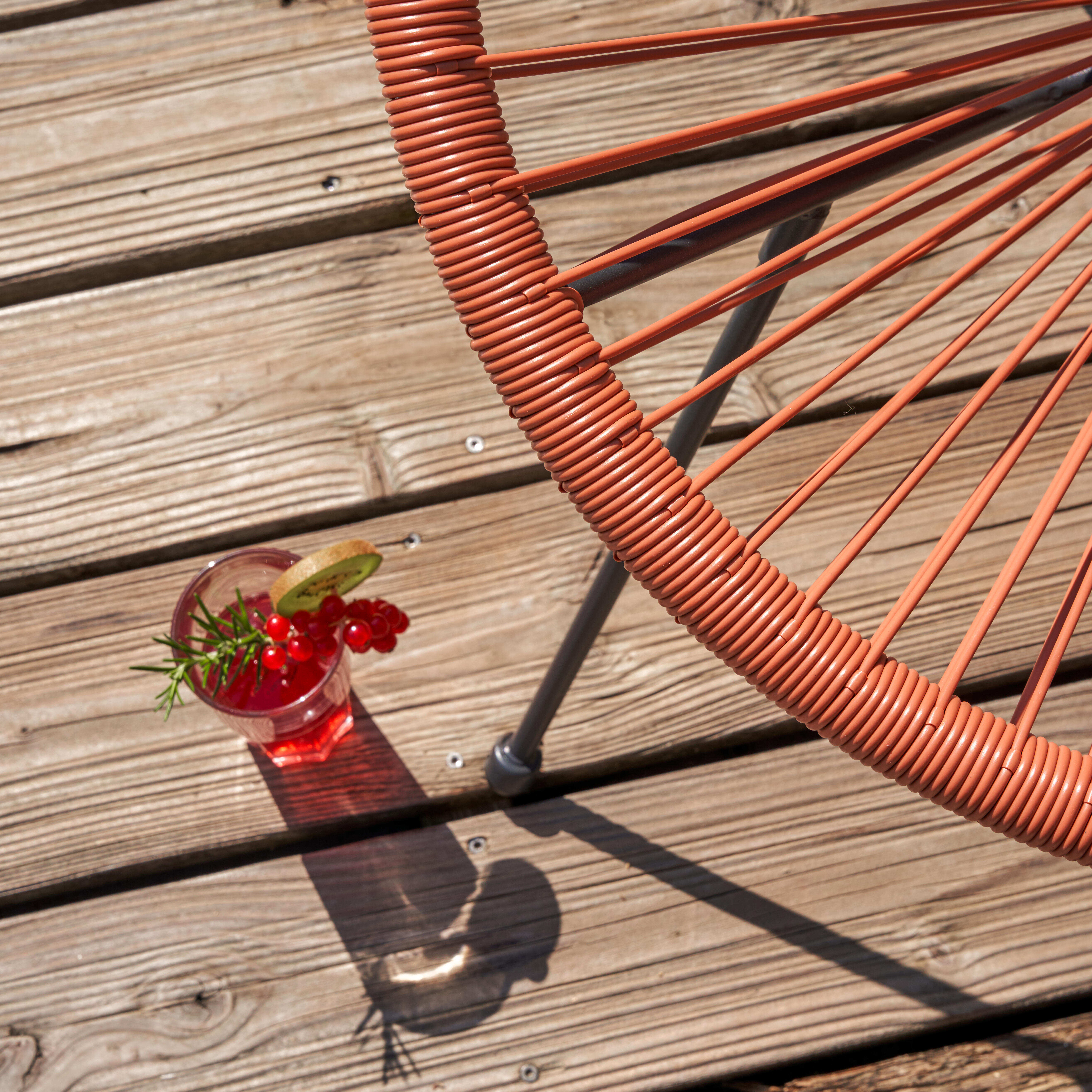 Cadeira relax rattan terracota Acapulco II - 5