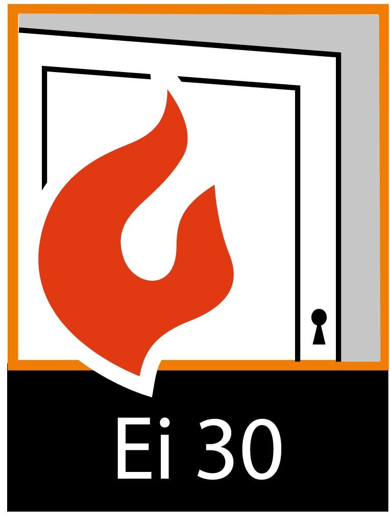 Bloc-porte feu prépeint Larg.83 cm poussant gauche EI30 Huiss.66 mm - 3
