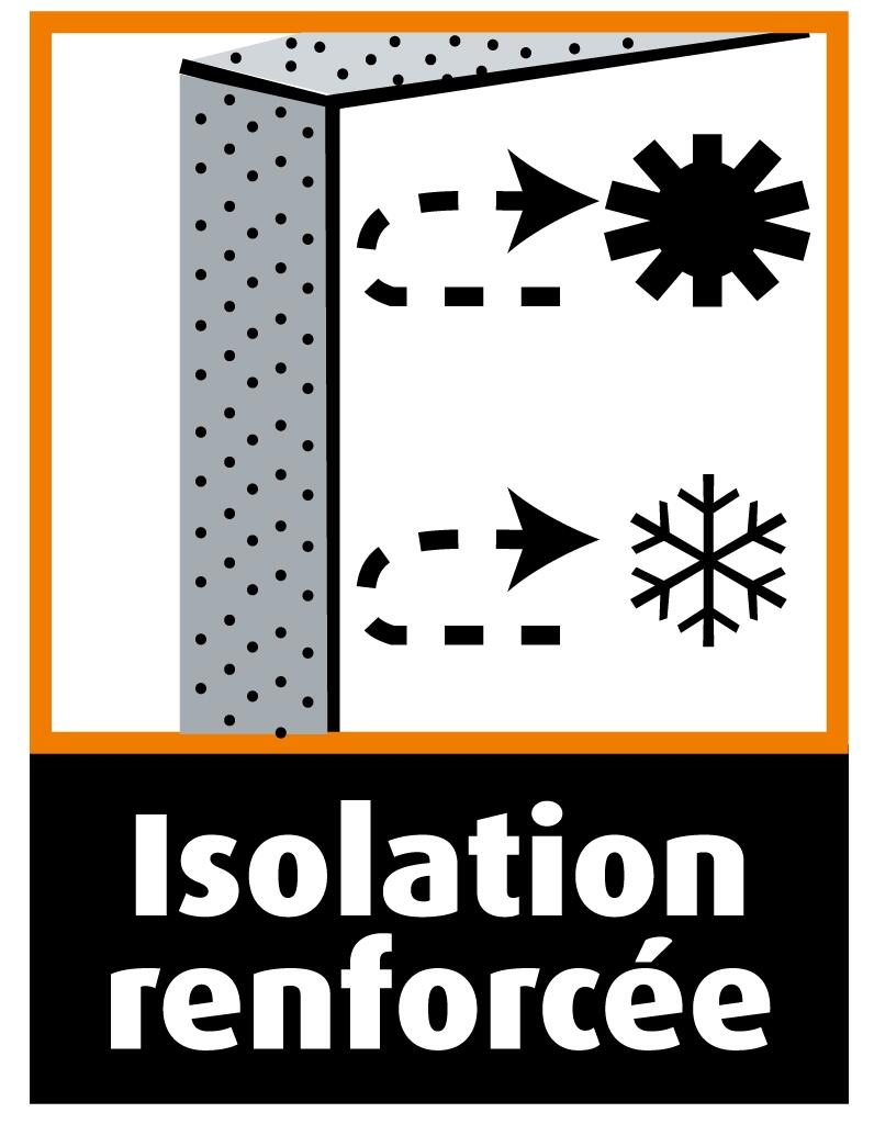 Porte de service PVC demi vitrée poussant droit H.200 x l.80 cm - 3