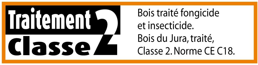 Liteau (latte) Long.4 m 38x40 mm classe 2 sapin traité  - 2