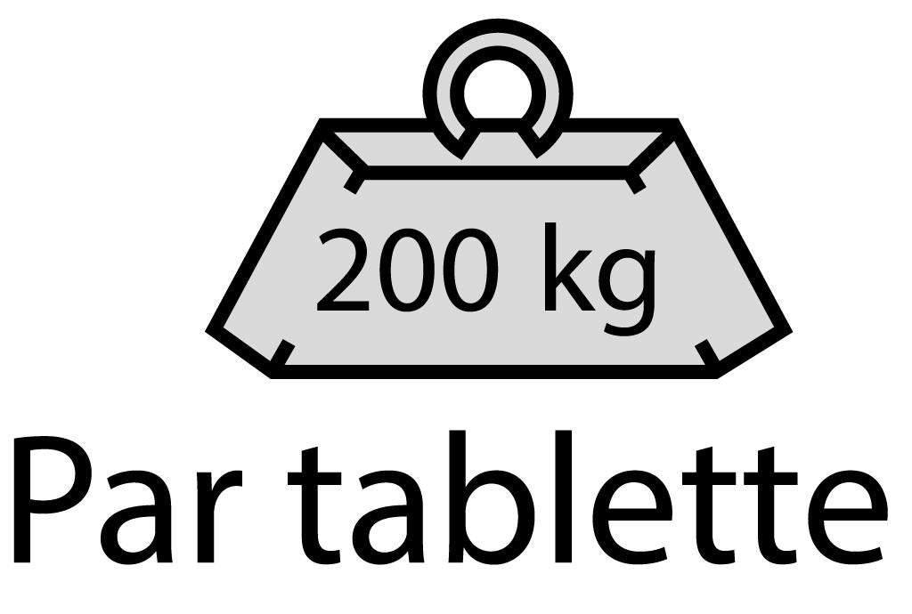 Étagère en métal et agglo 5 tablettes SUMO - 5