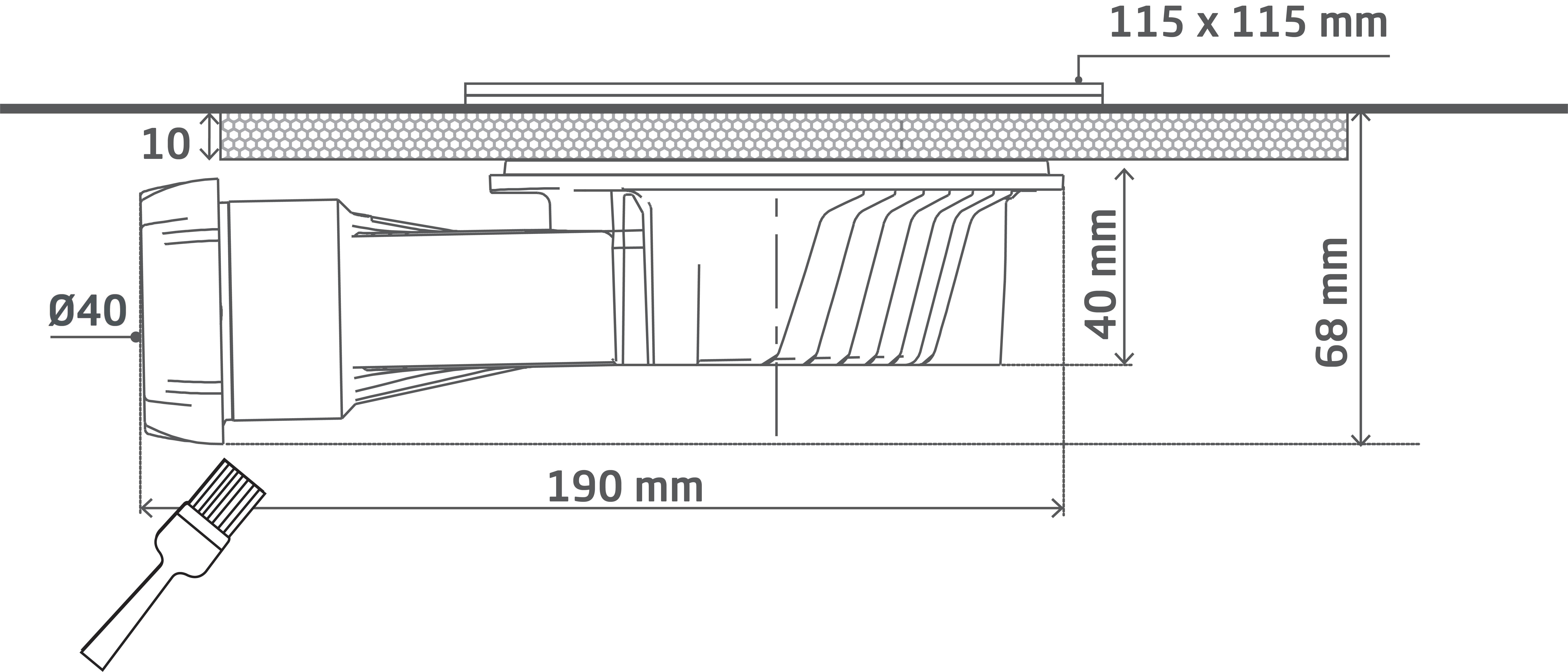 Bonde à chaper pour douche à l'Italienne SLIM Wirquin Pro - 8