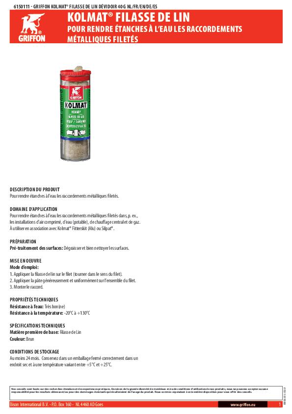 Filasse de lin 40 g Kolmat - GRIFFON - 2