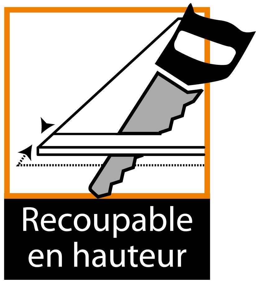 Kit portes de placard coulissantes blanches 2 vantaux 10x1500x2500mm - 3